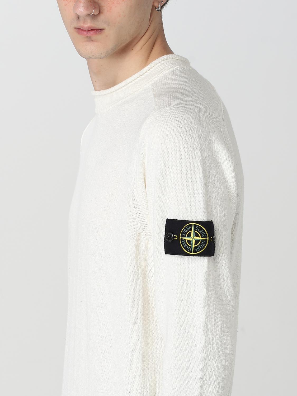 STONE ISLAND SWEATER: Sweater men Stone Island, White - Img 5