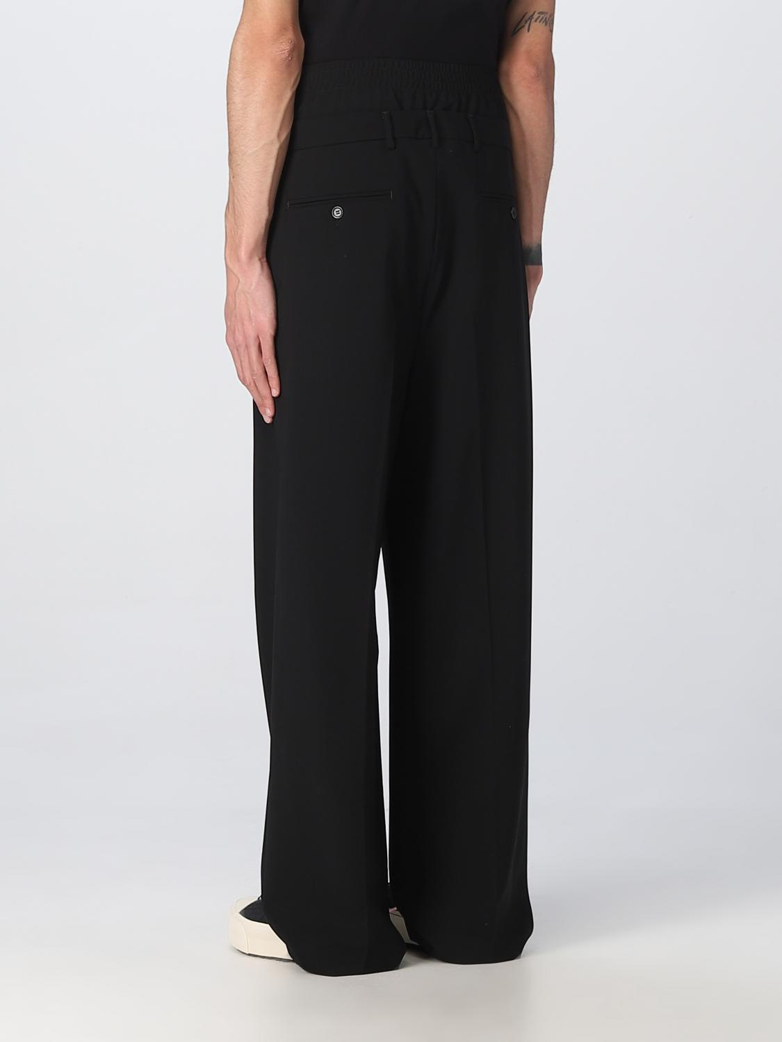MSGM PANTS: MSGM pants in stretch virgin wool, Black - Img 3