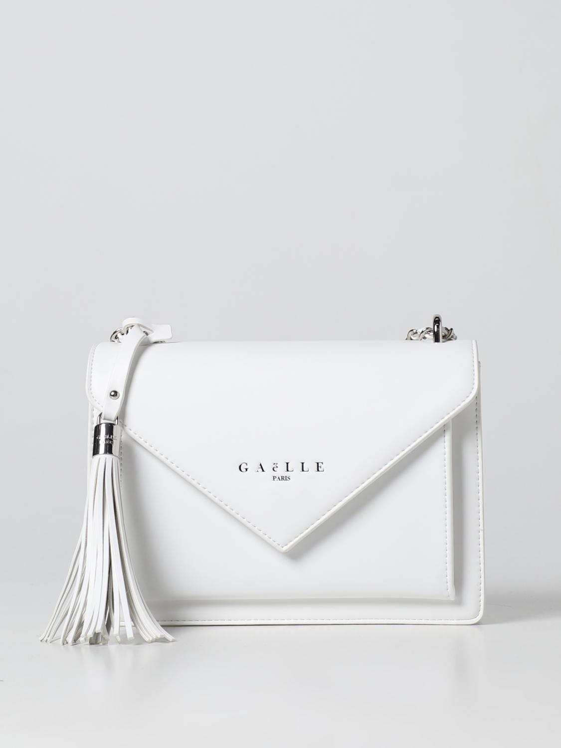 GAËLLE PARIS BORSA A SPALLA: Borsa Gaëlle Paris in pelle sintetica, Bianco - Img 1