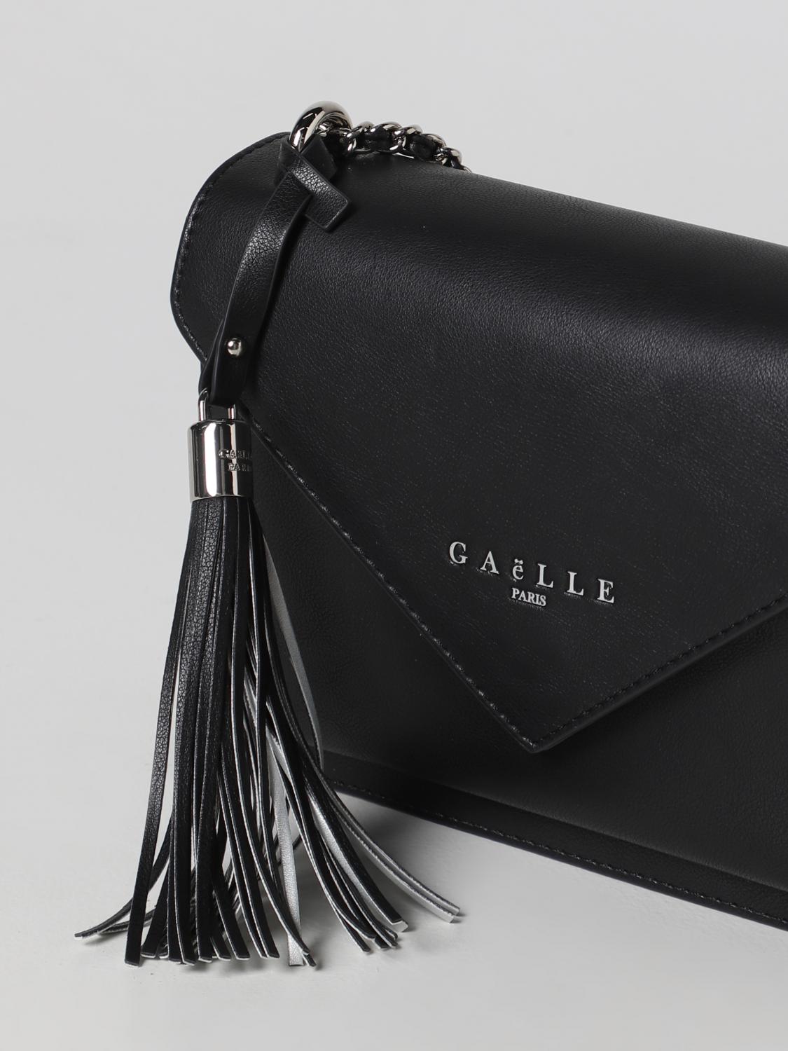 GAËLLE PARIS BORSA A SPALLA: Borsa Gaëlle Paris in pelle sintetica, Nero - Img 3