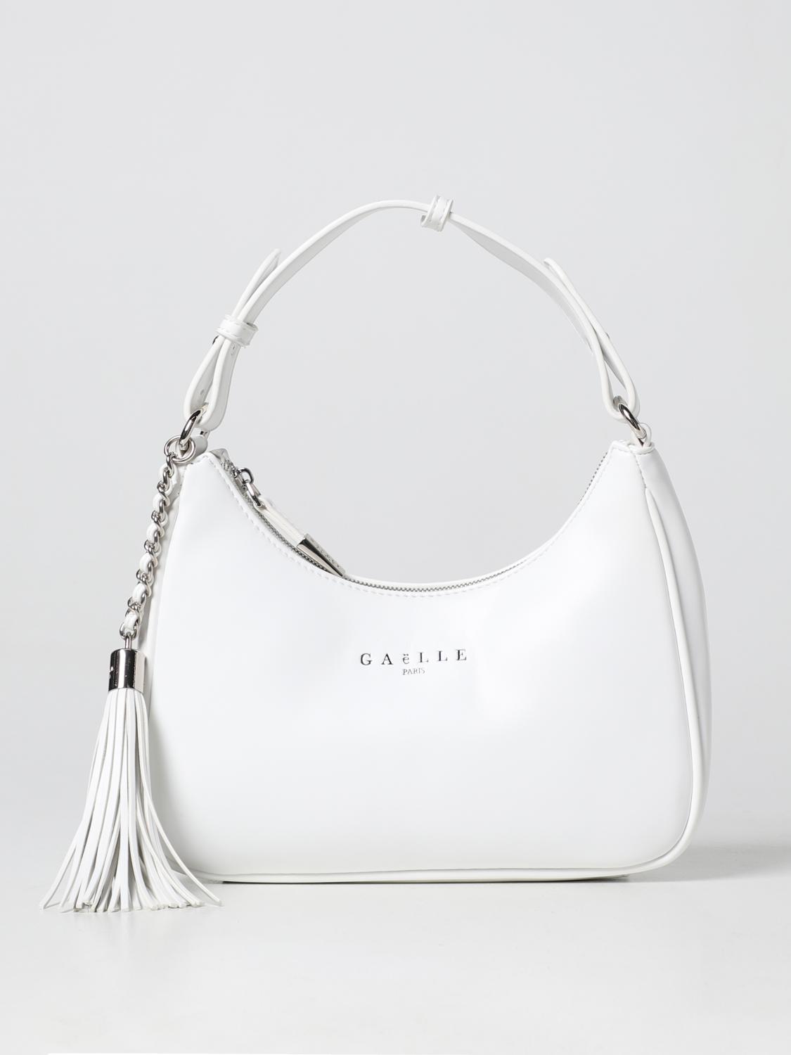 GAËLLE PARIS BORSA A SPALLA: Borsa Gaëlle Paris in pelle sintetica, Bianco - Img 1