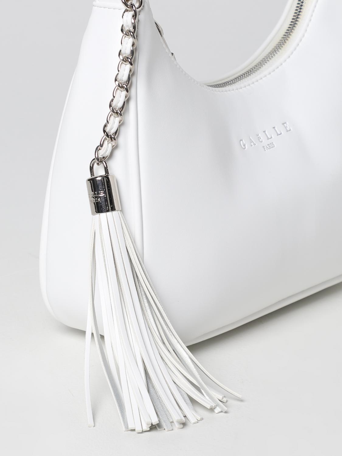 GAËLLE PARIS BORSA A SPALLA: Borsa Gaëlle Paris in pelle sintetica, Bianco - Img 3