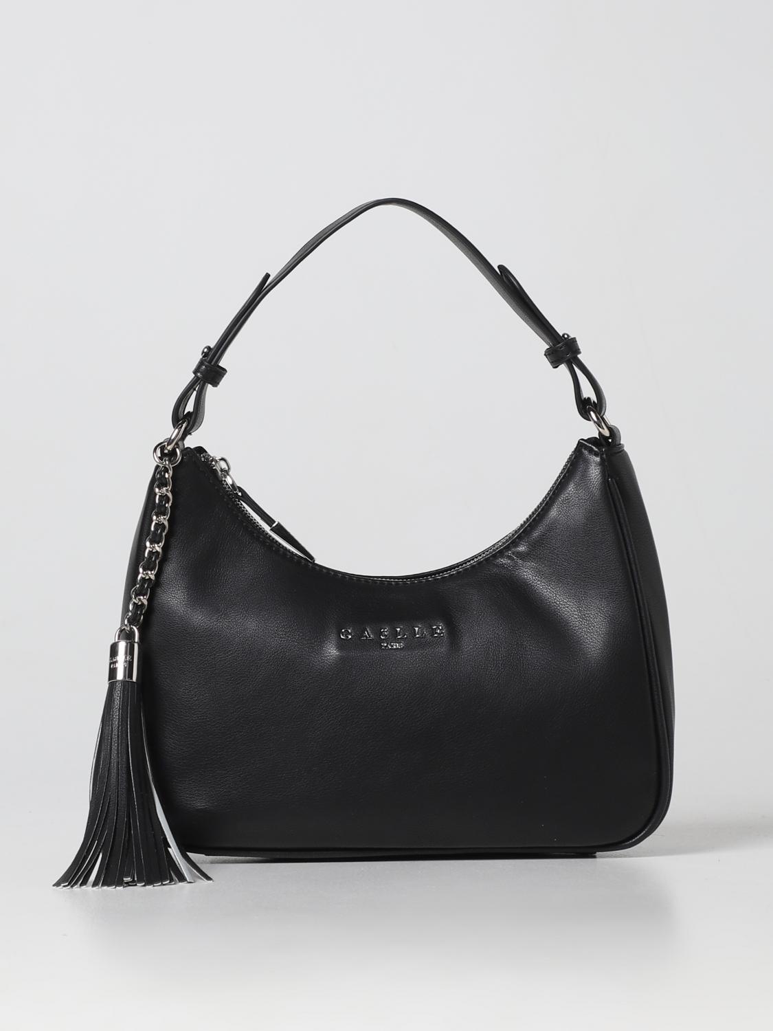 GAËLLE PARIS BORSA A SPALLA: Borsa Gaëlle Paris in pelle sintetica, Nero - Img 1