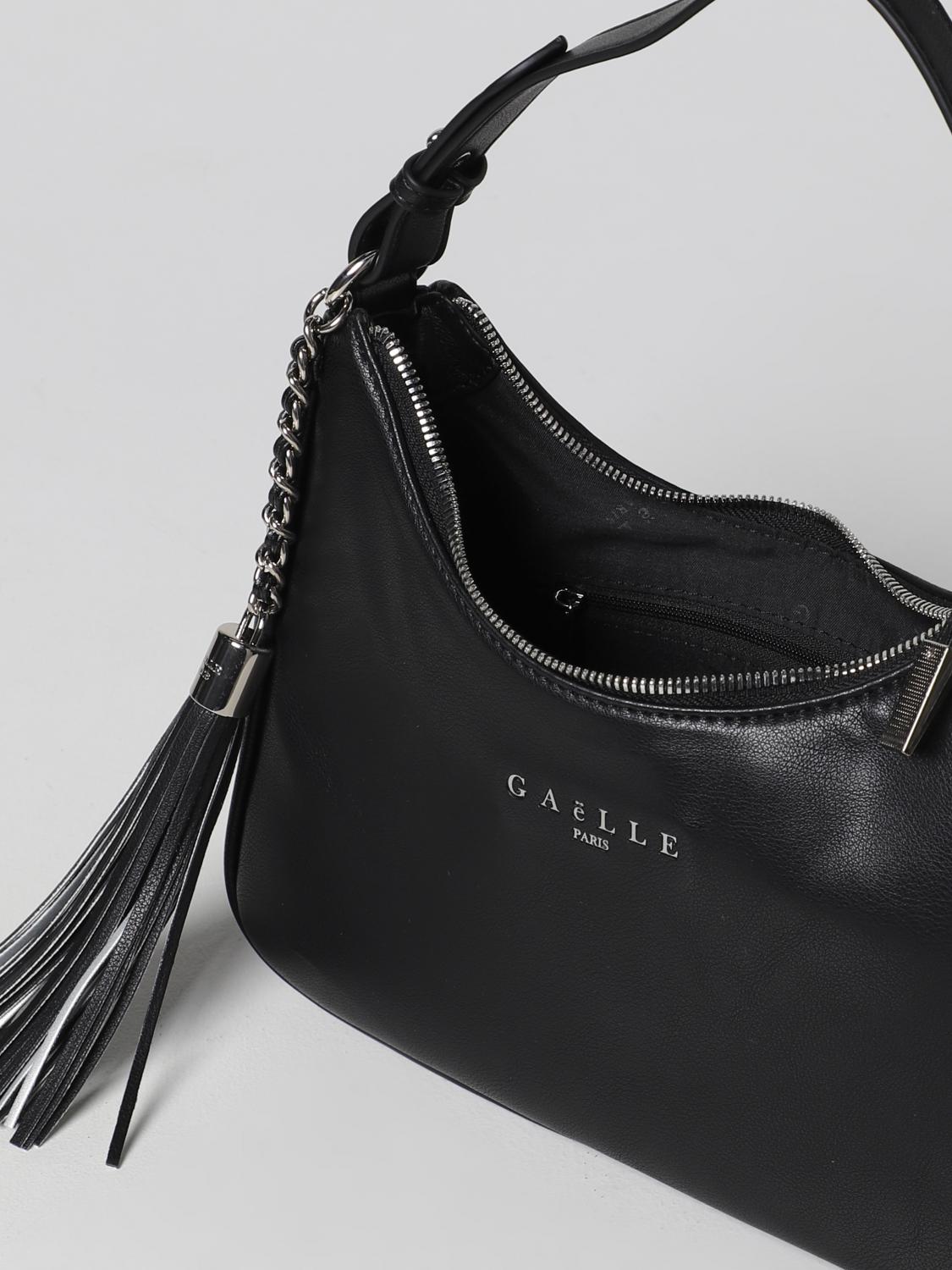 GAËLLE PARIS BORSA A SPALLA: Borsa Gaëlle Paris in pelle sintetica, Nero - Img 3