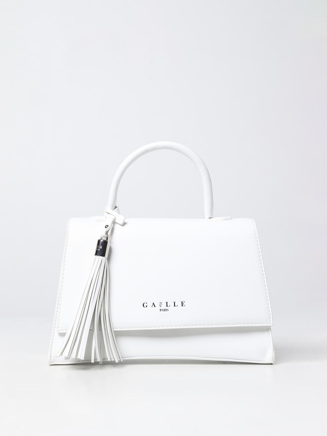 GAËLLE PARIS BORSA A MANO: Borsa Gaëlle Paris in pelle sintetica con nappa amovibile, Bianco - Img 1