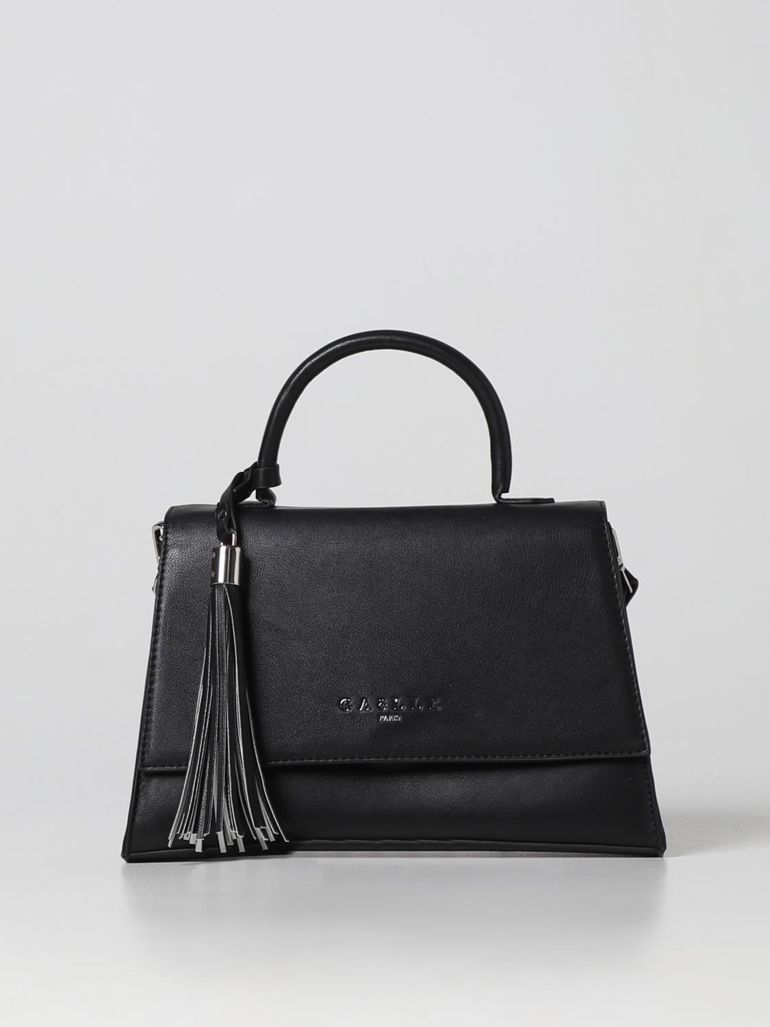 GAËLLE PARIS BORSA A MANO: Borsa Gaëlle Paris in pelle sintetica con nappa amovibile, Nero - Img 1