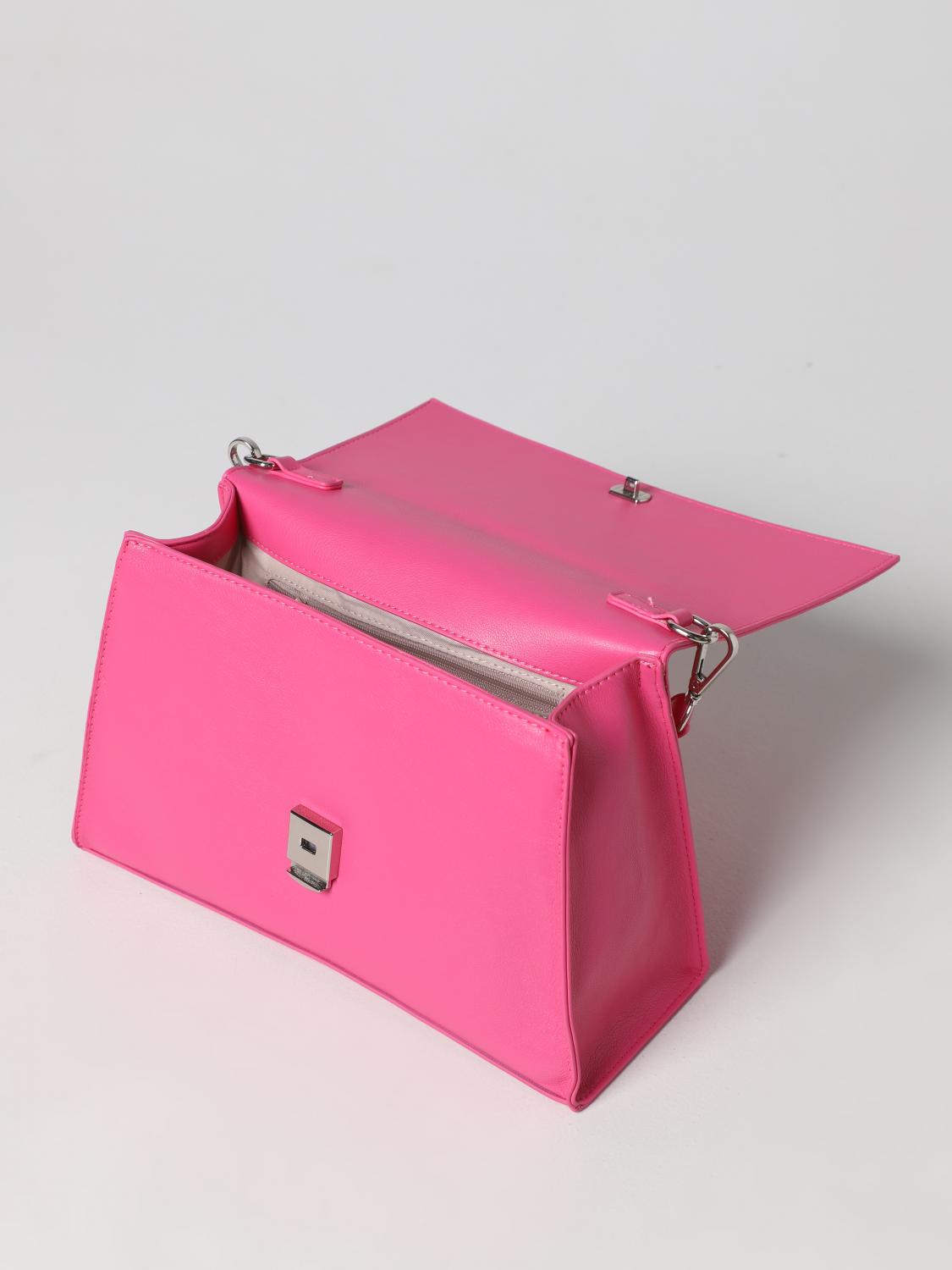 GAËLLE PARIS BORSA A MANO: Borsa Gaëlle Paris in pelle sintetica con nappa amovibile, Fuxia - Img 3