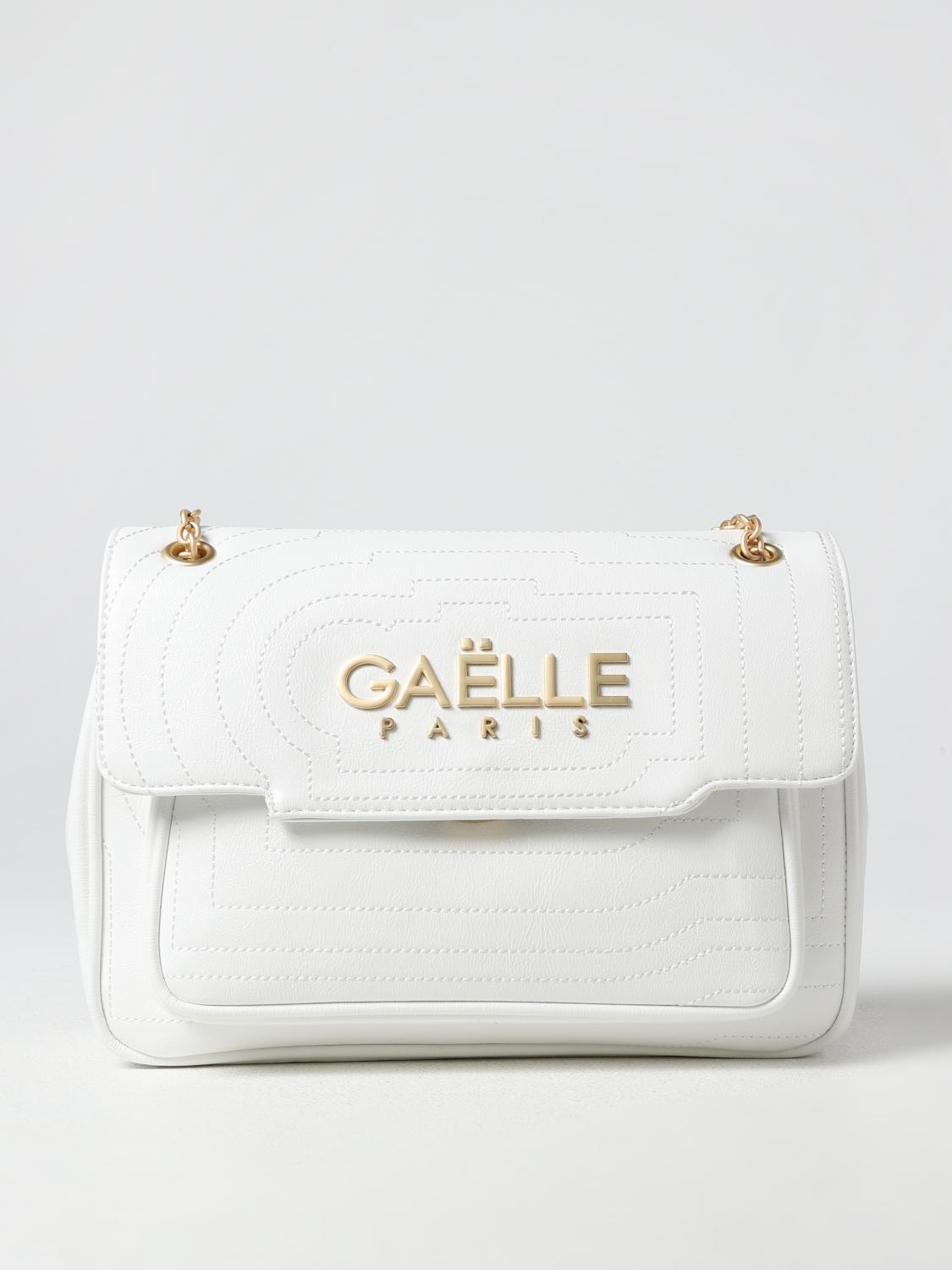 GAËLLE PARIS BORSA A SPALLA: Borsa Gaëlle Paris in pelle sintetica, Bianco - Img 1