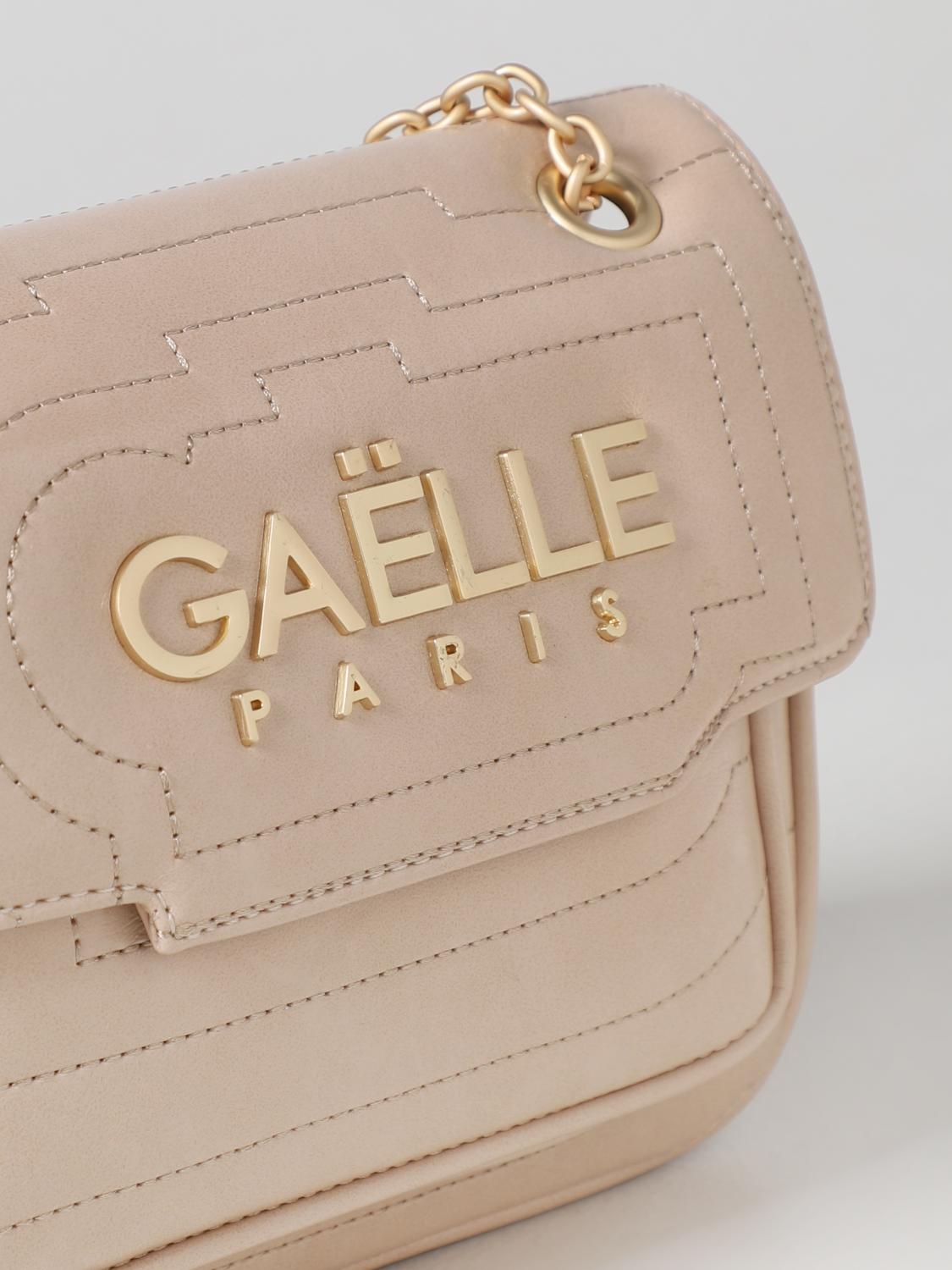 GAËLLE PARIS BORSA A SPALLA: Borsa Gaëlle Paris in pelle sintetica, Beige - Img 3