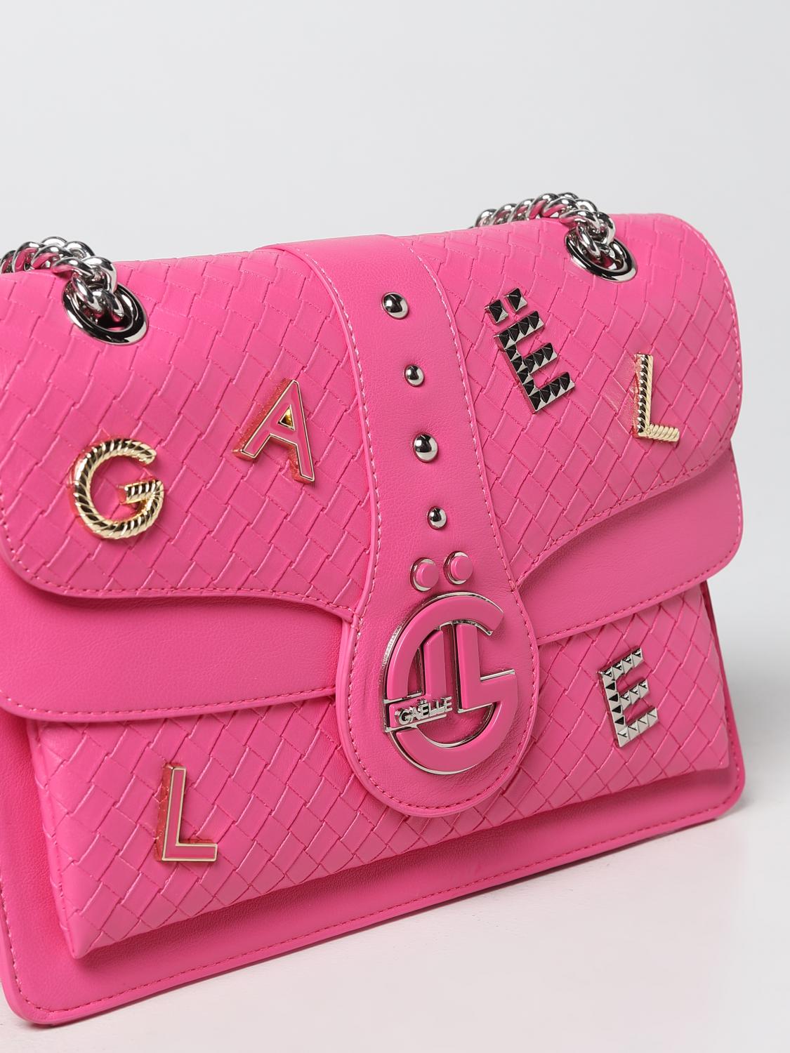 GAËLLE PARIS BORSA A SPALLA: Borsa Gaëlle Paris in pelle sintetica, Fuxia - Img 3