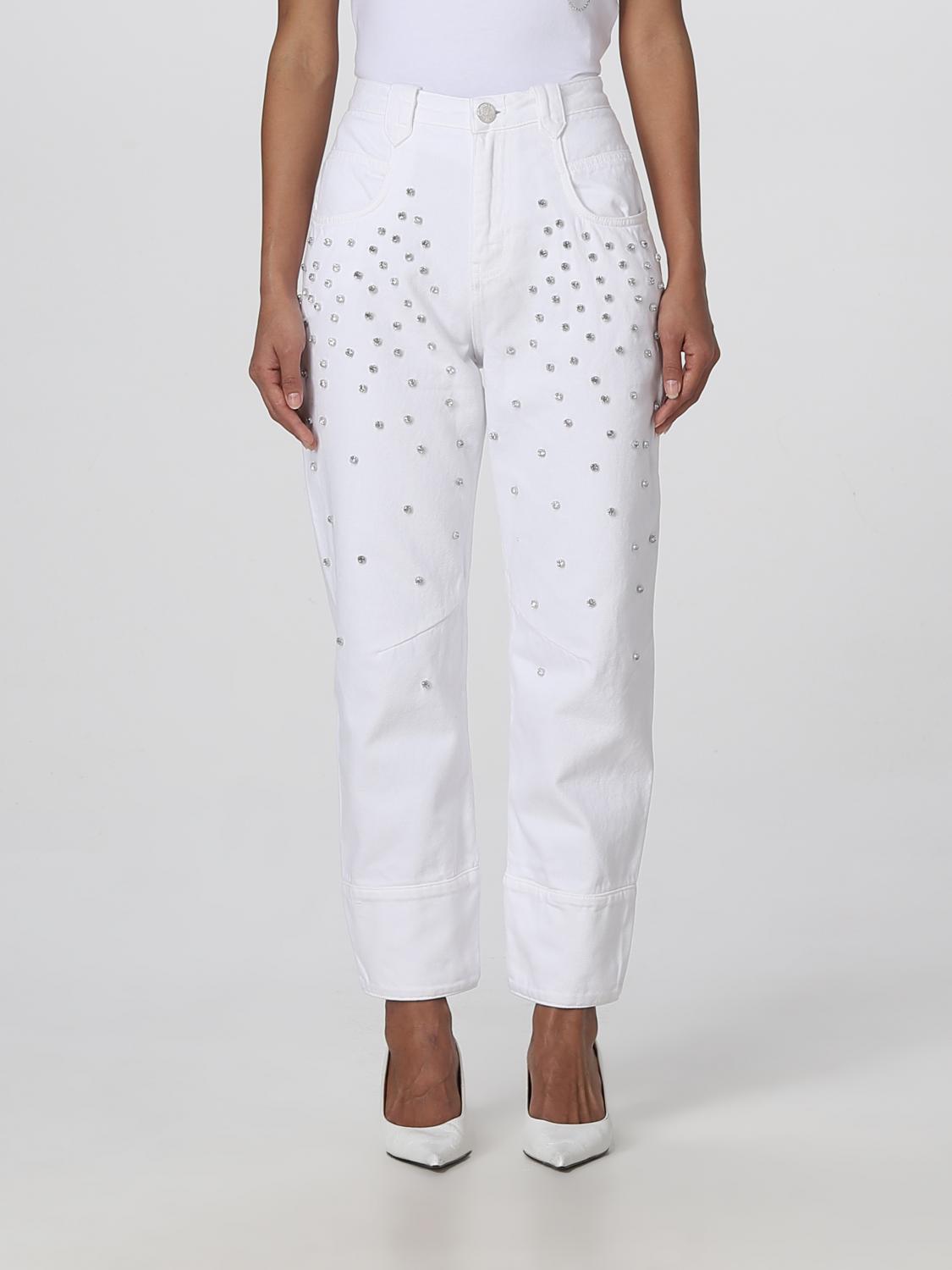 Jean Femme Gaëlle Paris Gris - Taille 38 - Découpe Cuisse - Fabriqué En Italie - Neuf Avec étiquettes