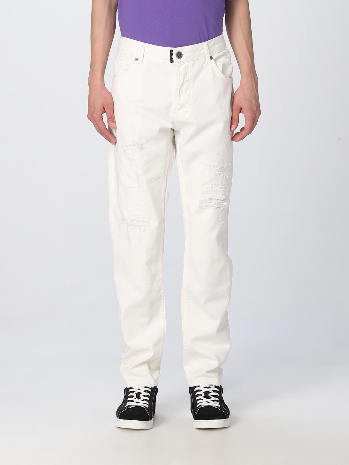GAËLLE PARIS JEANS: Jeans men GaËlle Paris, White - Img 1
