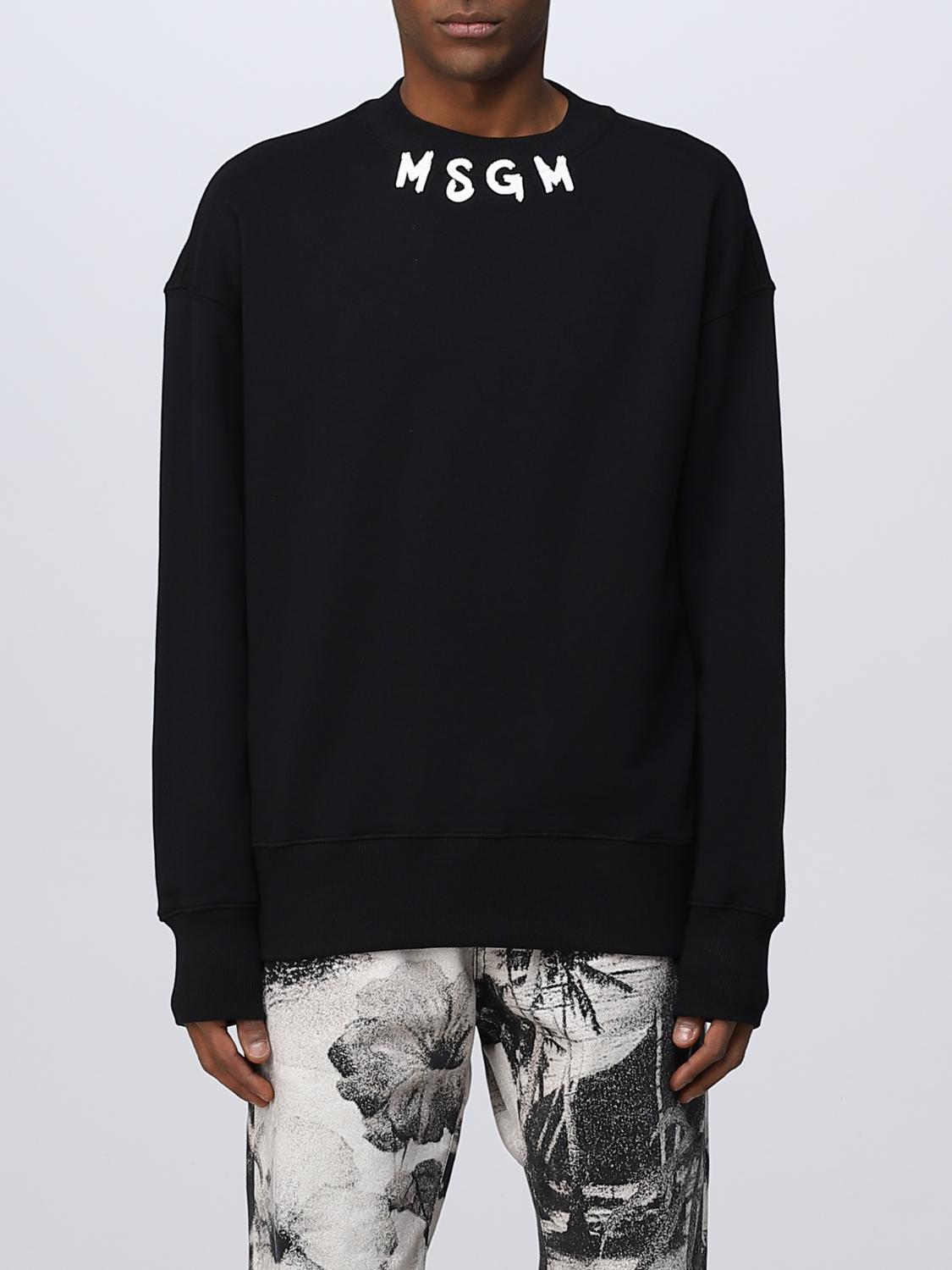 MSGM SWEATSHIRT: Sweatshirt men MSGM, Black - Img 1