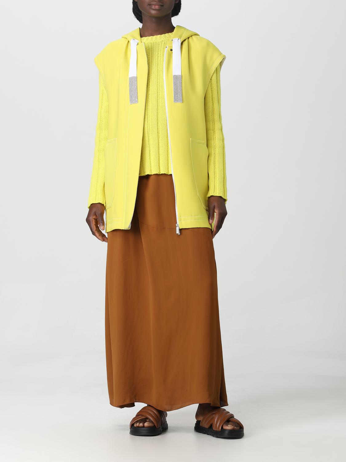 アウターその他 FABIANA FILIPPI Women Outer GCD265F232 YELLOW FABIANA FILIPPI: Coat woman - Yellow | Fabiana Filippi coat