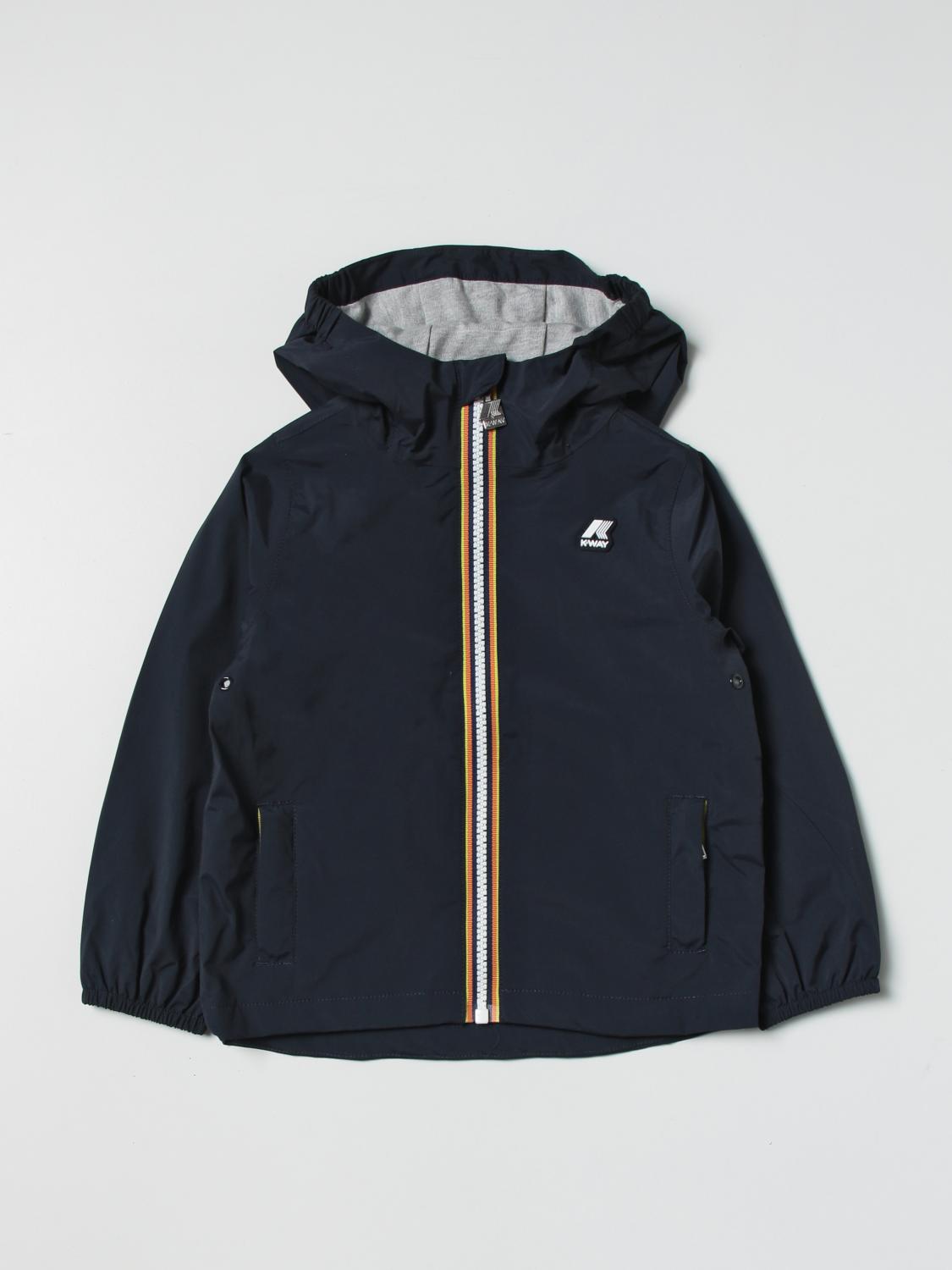 K-WAY JACKET: Coat kids K-way, Blue - Img 1