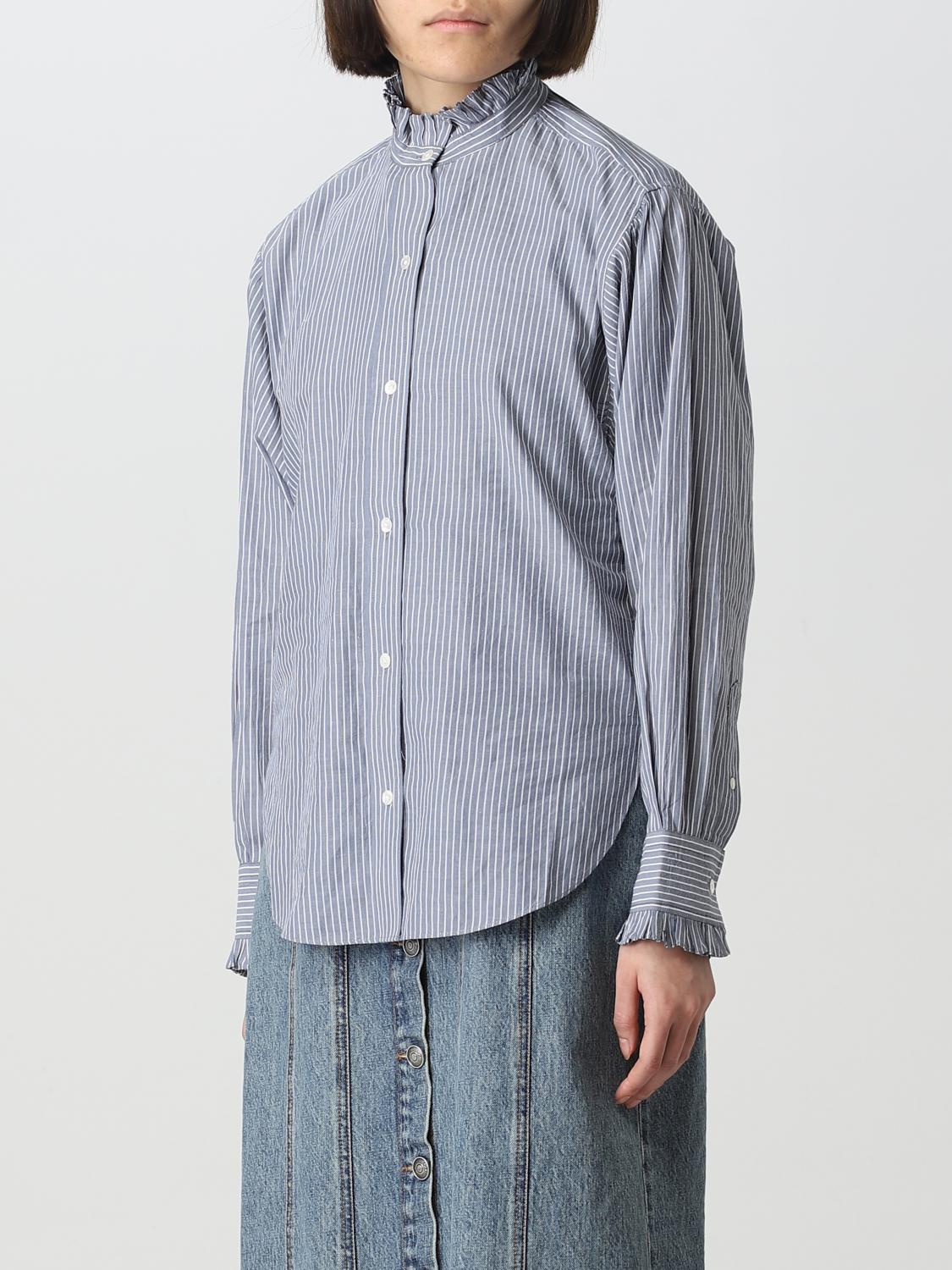 ISABEL MARANT ETOILE CAMISA: Camisa mujer Isabel Marant Etoile, Azul Oscuro - Img 4