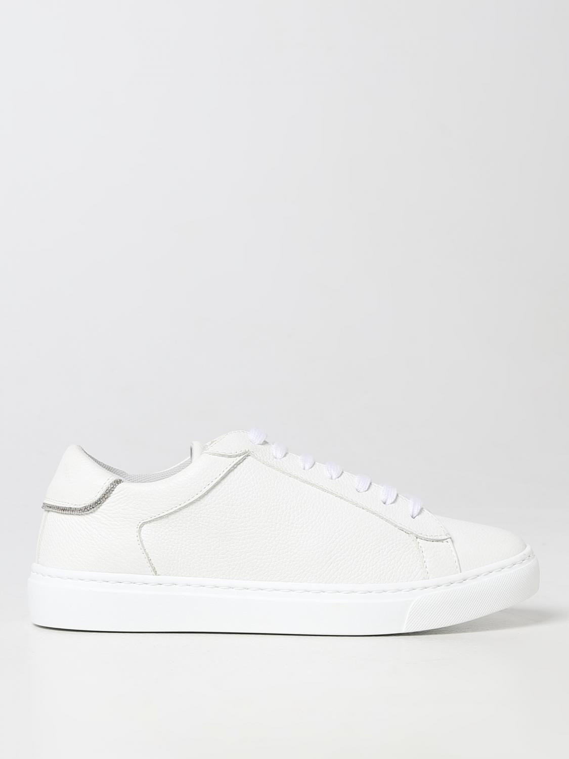 スニーカー FABIANA FILIPPI Women Sneakers ASDP04A580 X872 WHITE Fabiana Filippi glitter-detail low-top Sneakers | White
