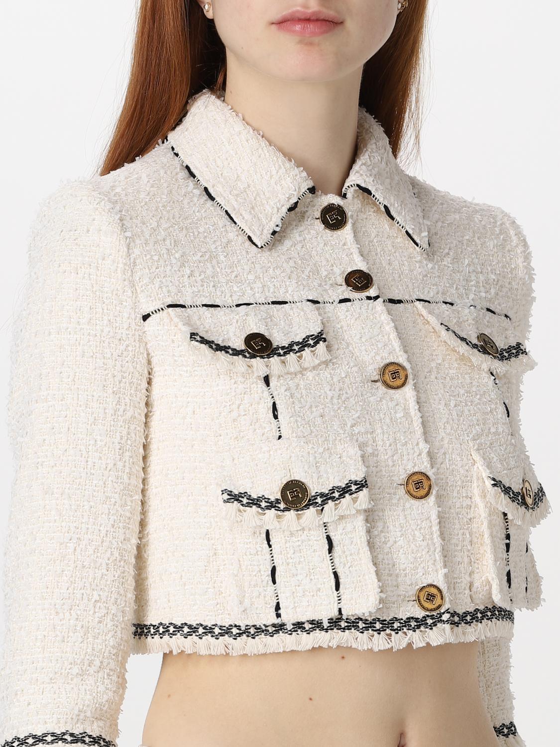 ジャケット ELISABETTA FRANCHI Woman Jacket Butter GL006 193 ELISABETTA FRANCHI: Jacket woman - Butter | Elisabetta