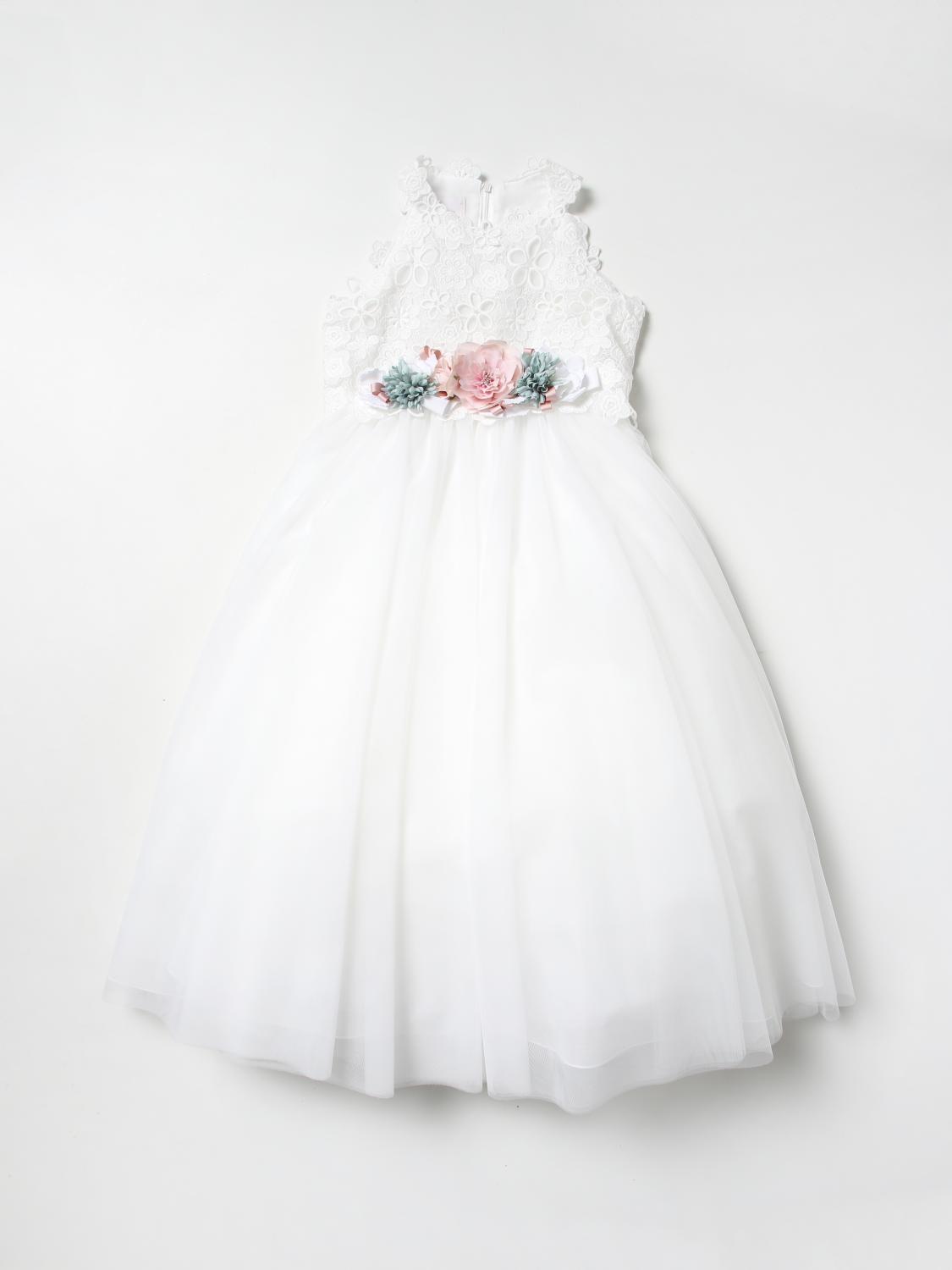 COLORI CHIARI VESTIDO: Vestido niños Colori Chiari, Leche - Img 1