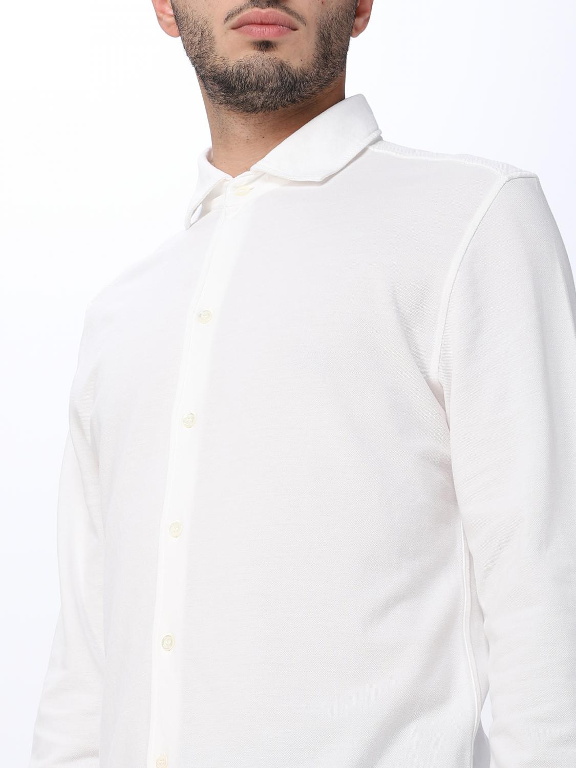 DRUMOHR CAMISA: Polo hombre Drumohr, Blanco - Img 4
