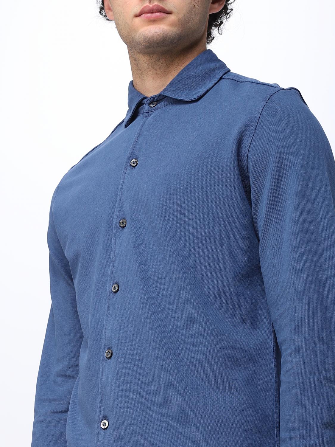 DRUMOHR CAMISA: Polo hombre Drumohr, Azul Oscuro - Img 3