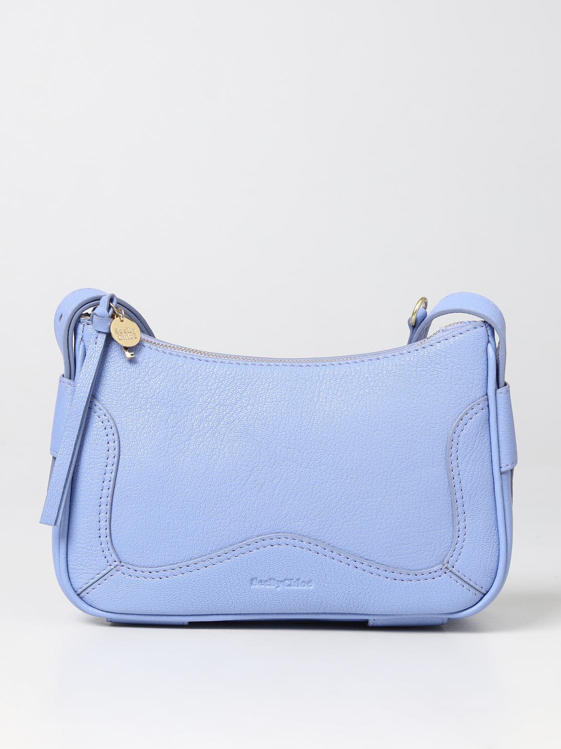 SEE BY CHLOÉ SCHULTERTASCHE: Schultertasche damen See by ChloÉ, Blau - Img 1