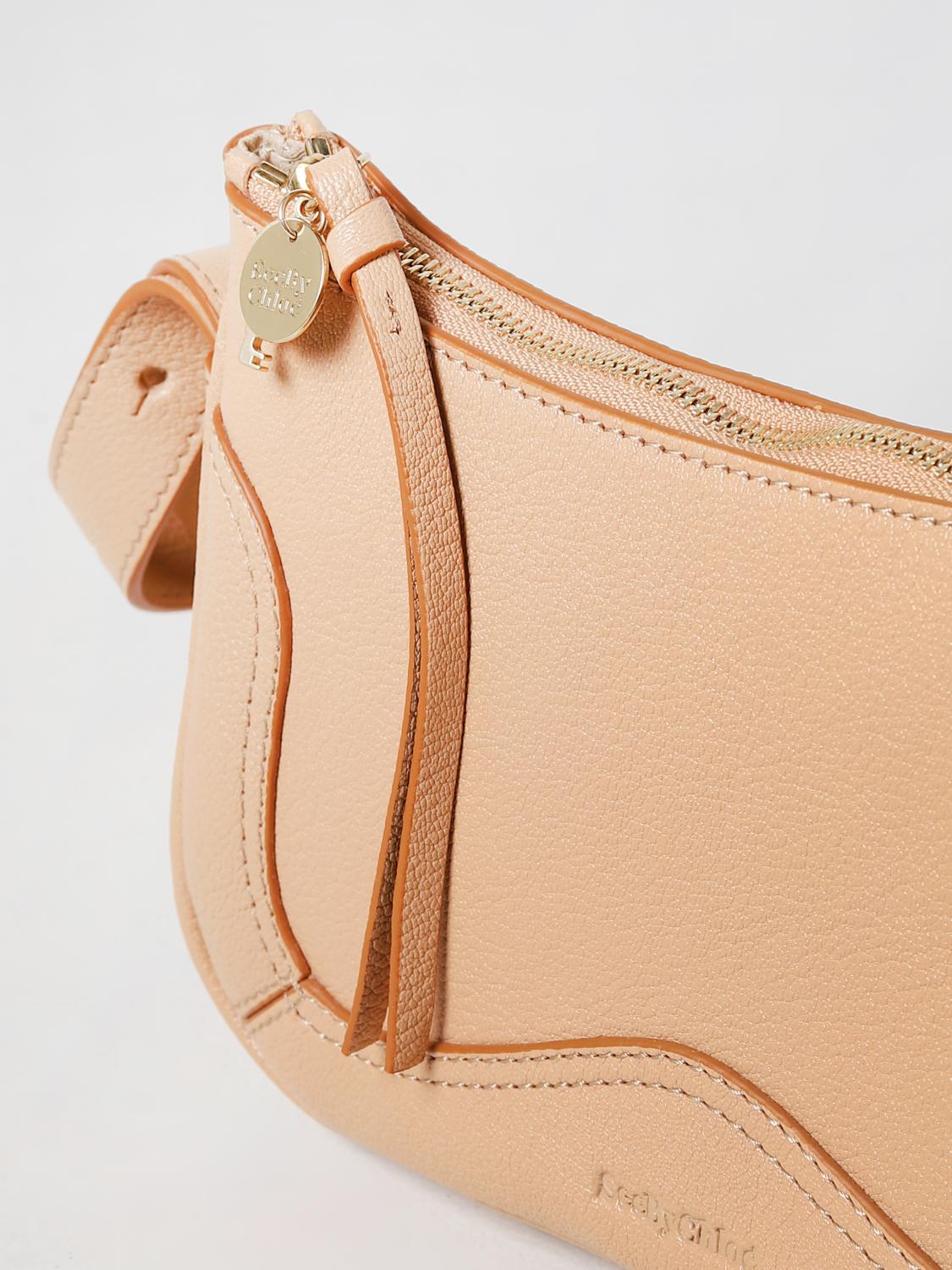SEE BY CHLOÉ BORSA A SPALLA: Borsa See by Chloé in pelle a grana, Cammello - Img 3