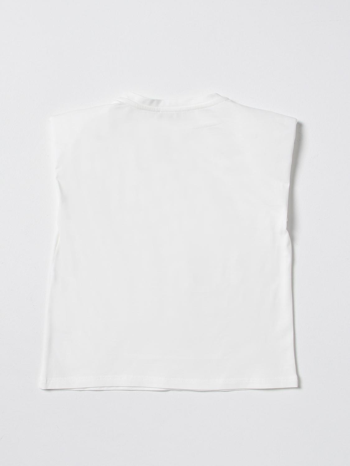 MISS BLUMARINE CAMISETA: Camisetas niños Miss Blumarine, Blanco - Img 2