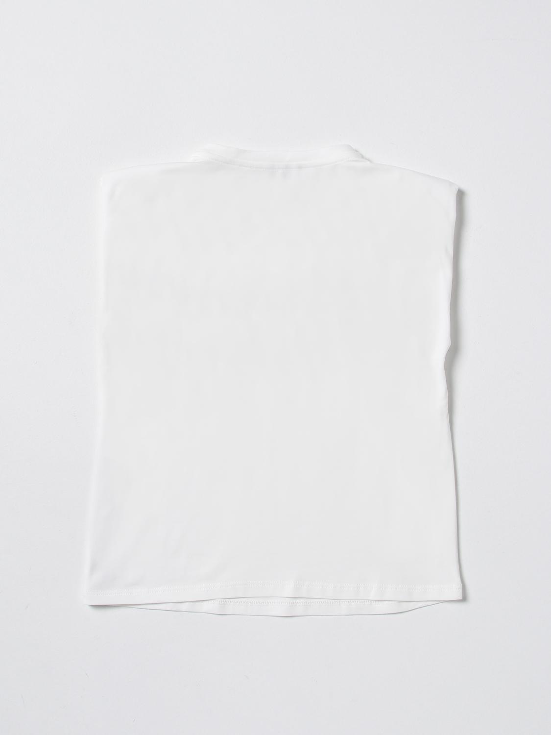 MISS BLUMARINE CAMISETA: Camisetas niños Miss Blumarine, Blanco 2 - Img 2