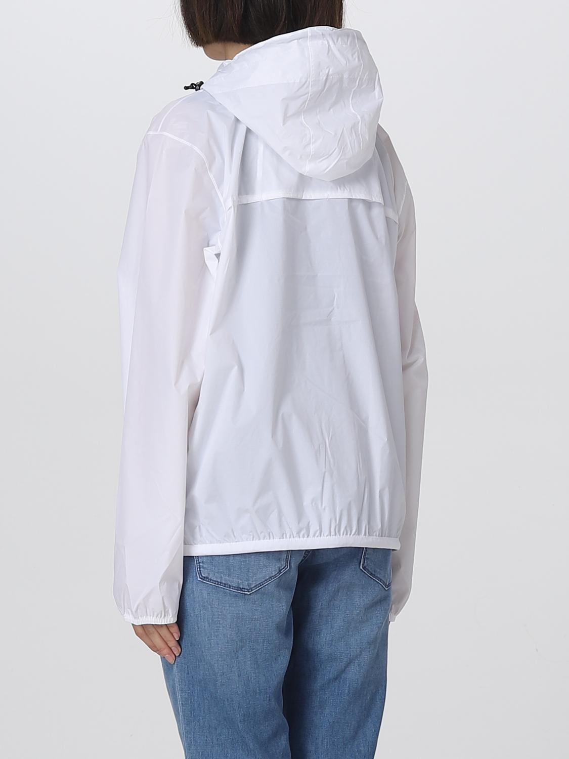 K-WAY GIACCA: Giacca Le Vrai 3.0 Claudette K-way in ripstop, Bianco - Img 2