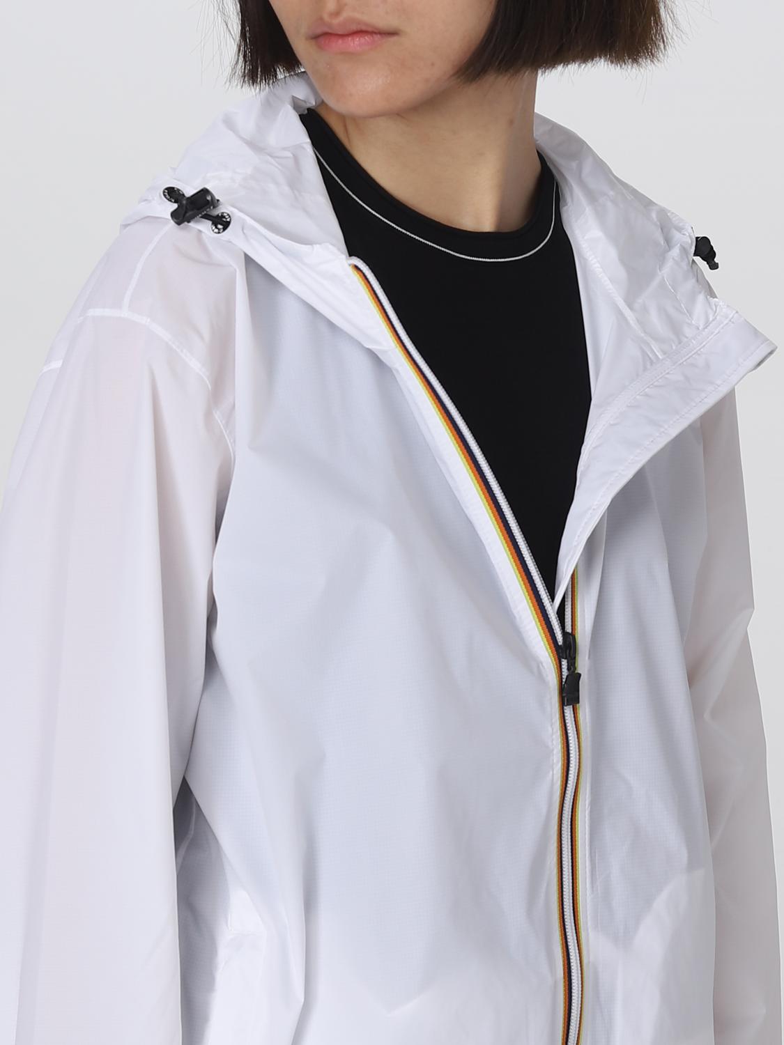 K-WAY GIACCA: Giacca Le Vrai 3.0 Claudette K-way in ripstop, Bianco - Img 4