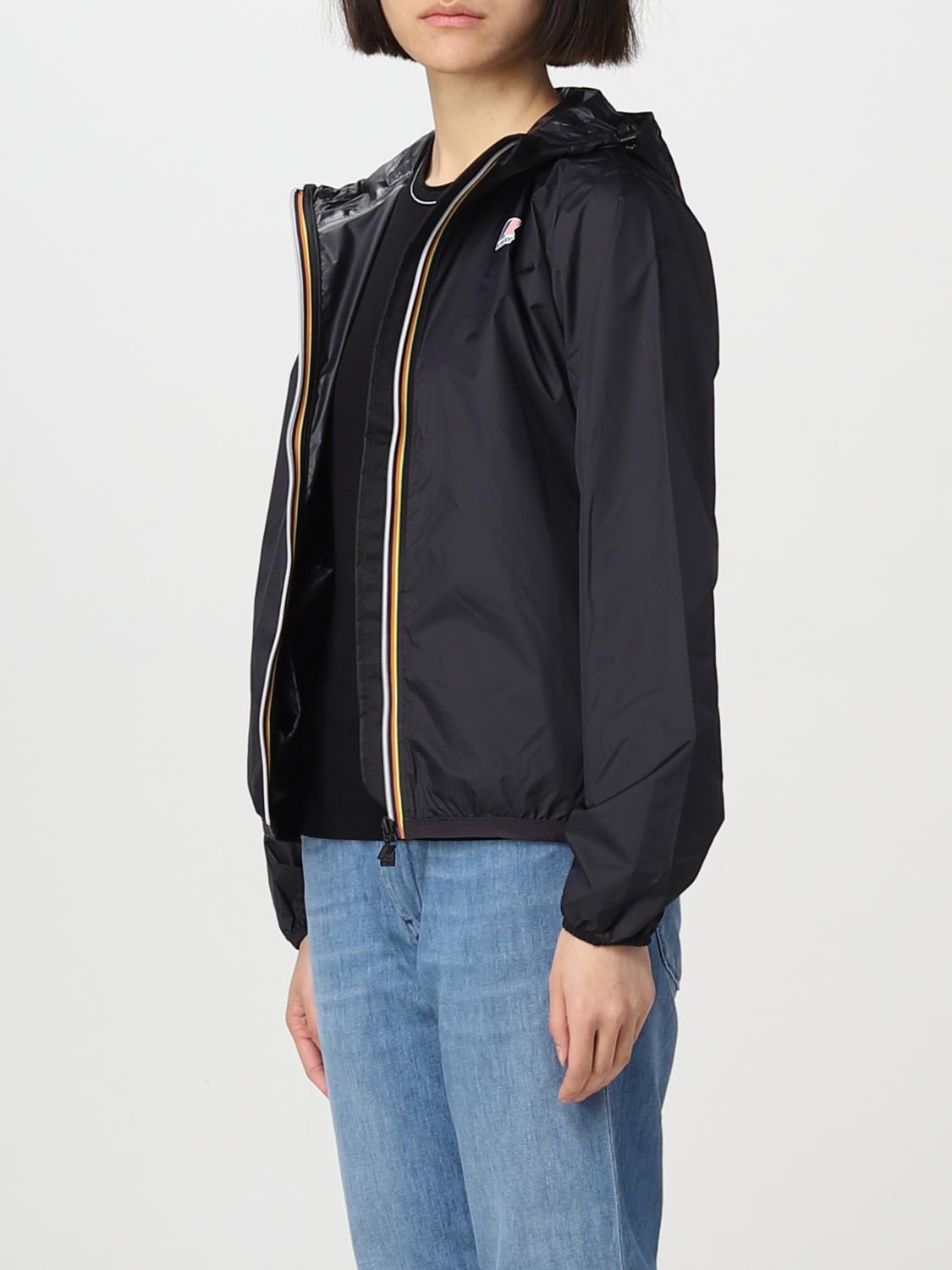 K-WAY GIACCA: Giacca Le Vrai 3.0 Claudette K-way in ripstop, Nero - Img 3