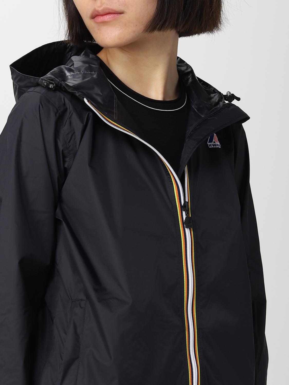 K-WAY GIACCA: Giacca Le Vrai 3.0 Claudette K-way in ripstop, Nero - Img 4