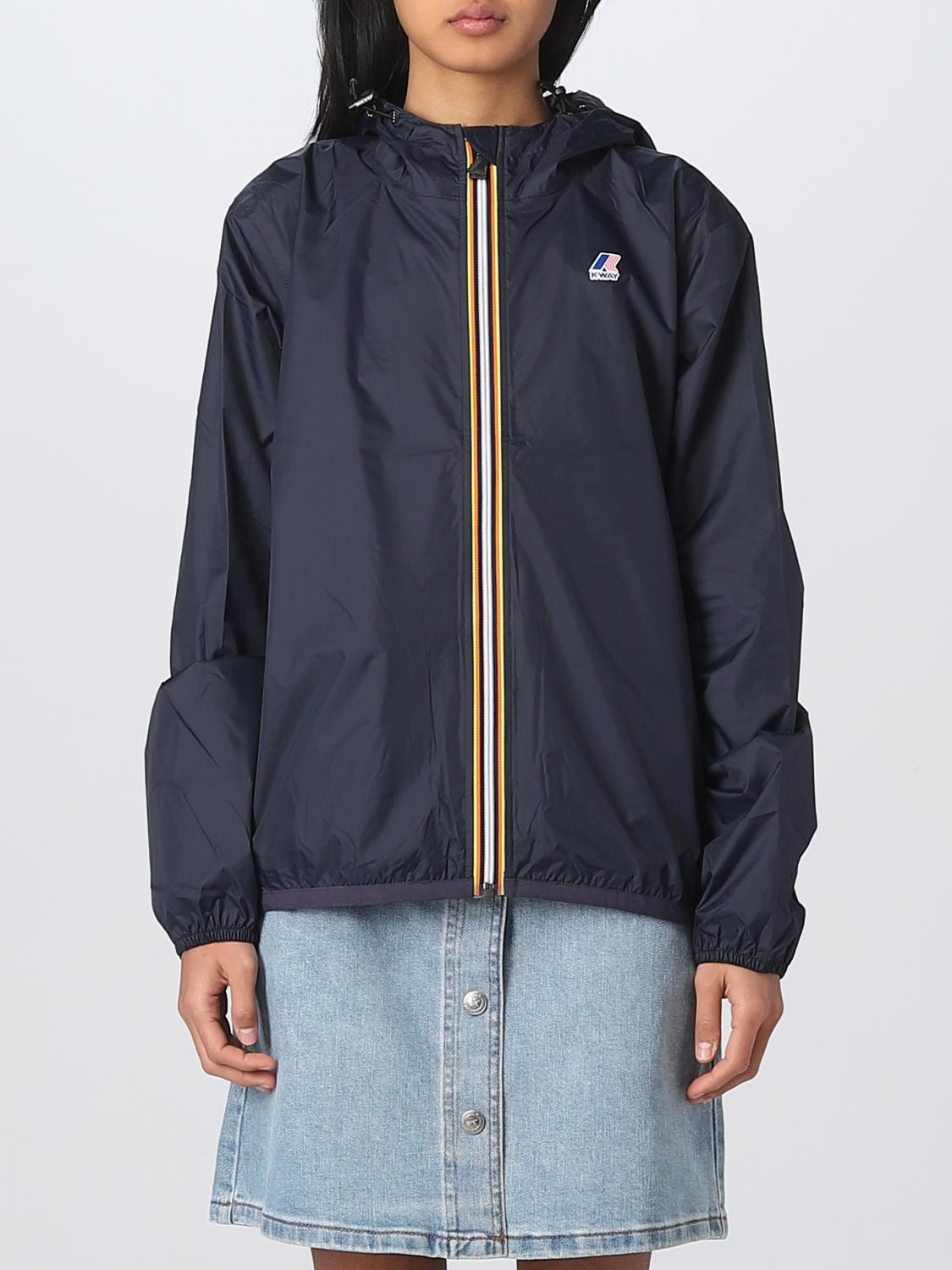 K-WAY CHAQUETA: Chaqueta mujer K-way, Azul Oscuro - Img 1