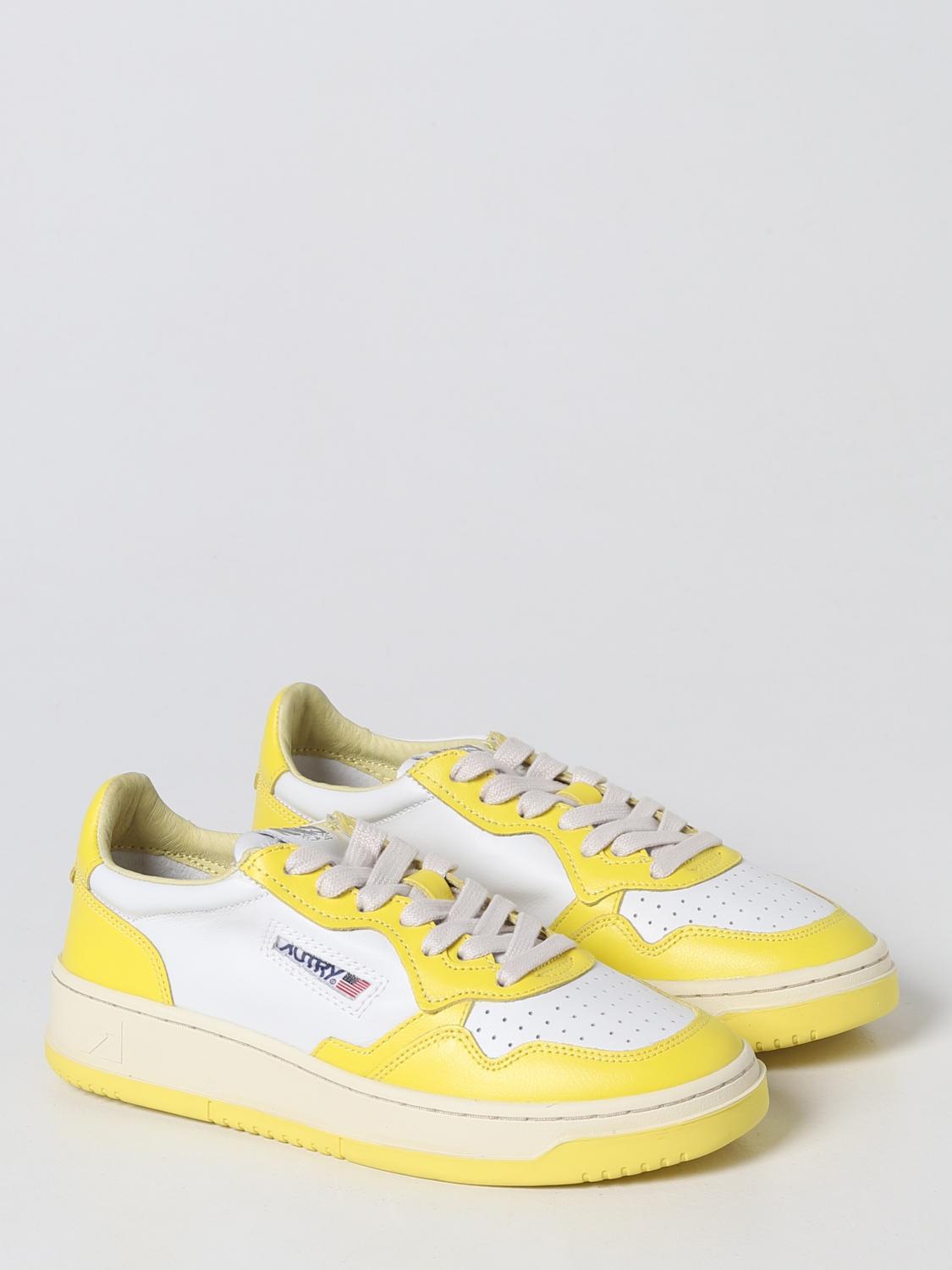 AUTRY SNEAKERS: Sneakers Medalist 01 Autry in pelle, Giallo - Img 2