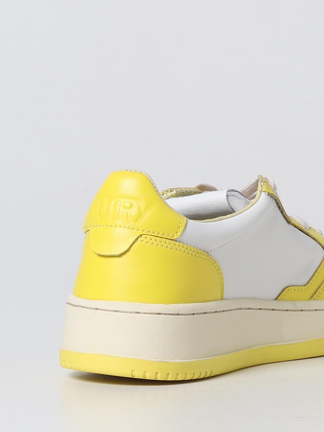AUTRY SNEAKERS: Sneakers Medalist 01 Autry in pelle, Giallo - Img 3