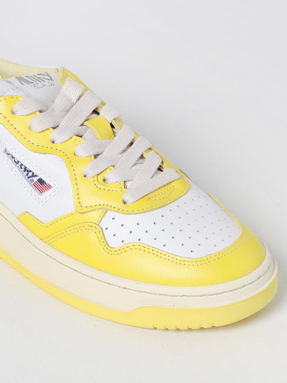 AUTRY SNEAKERS: Sneakers Medalist 01 Autry in pelle, Giallo - Img 4