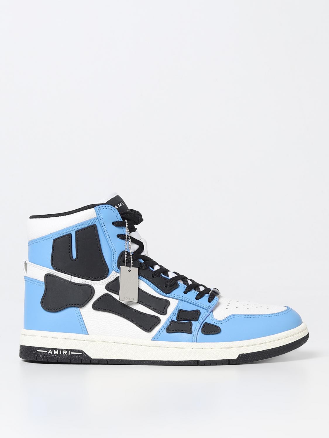 AMIRI SNEAKERS: Sneakers Skel Amiri in pelle, Celeste - Img 1