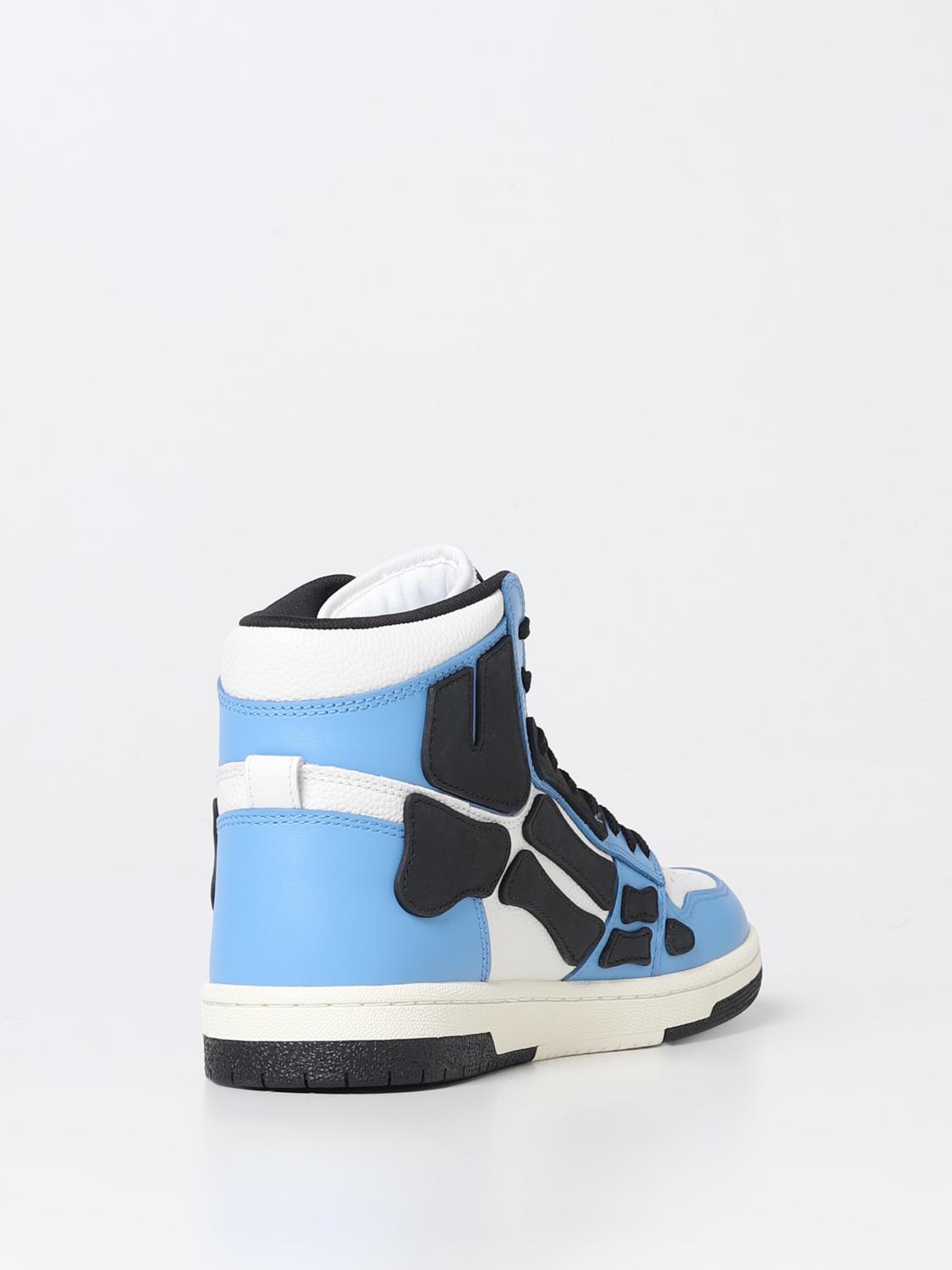 AMIRI SNEAKERS: Sneakers Skel Amiri in pelle, Celeste - Img 3