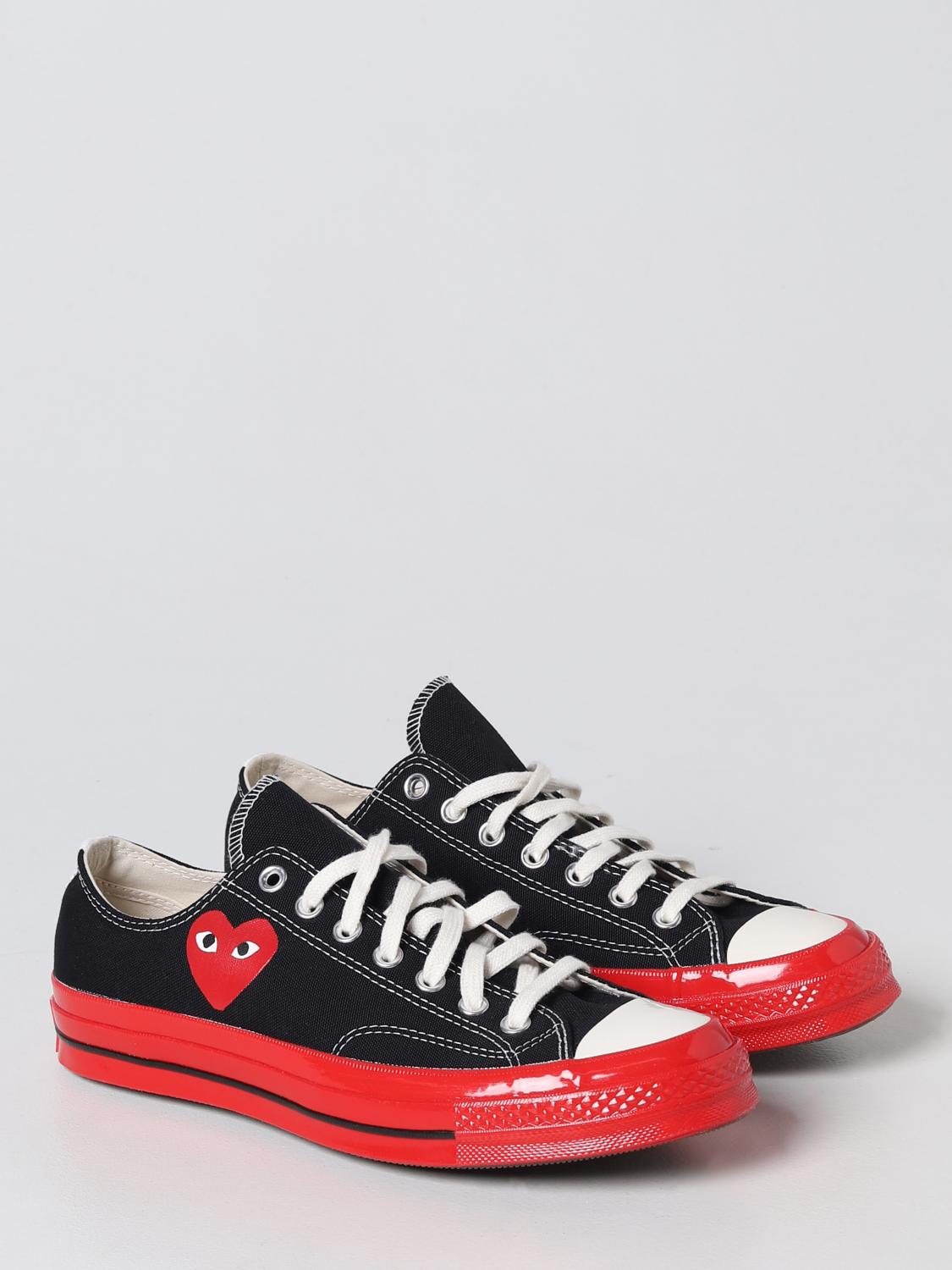 COMME DES GARÇONS PLAY SNEAKERS: Sneakers Chuck 70 Comme Des Garçons Play in canvas, Nero - Img 2