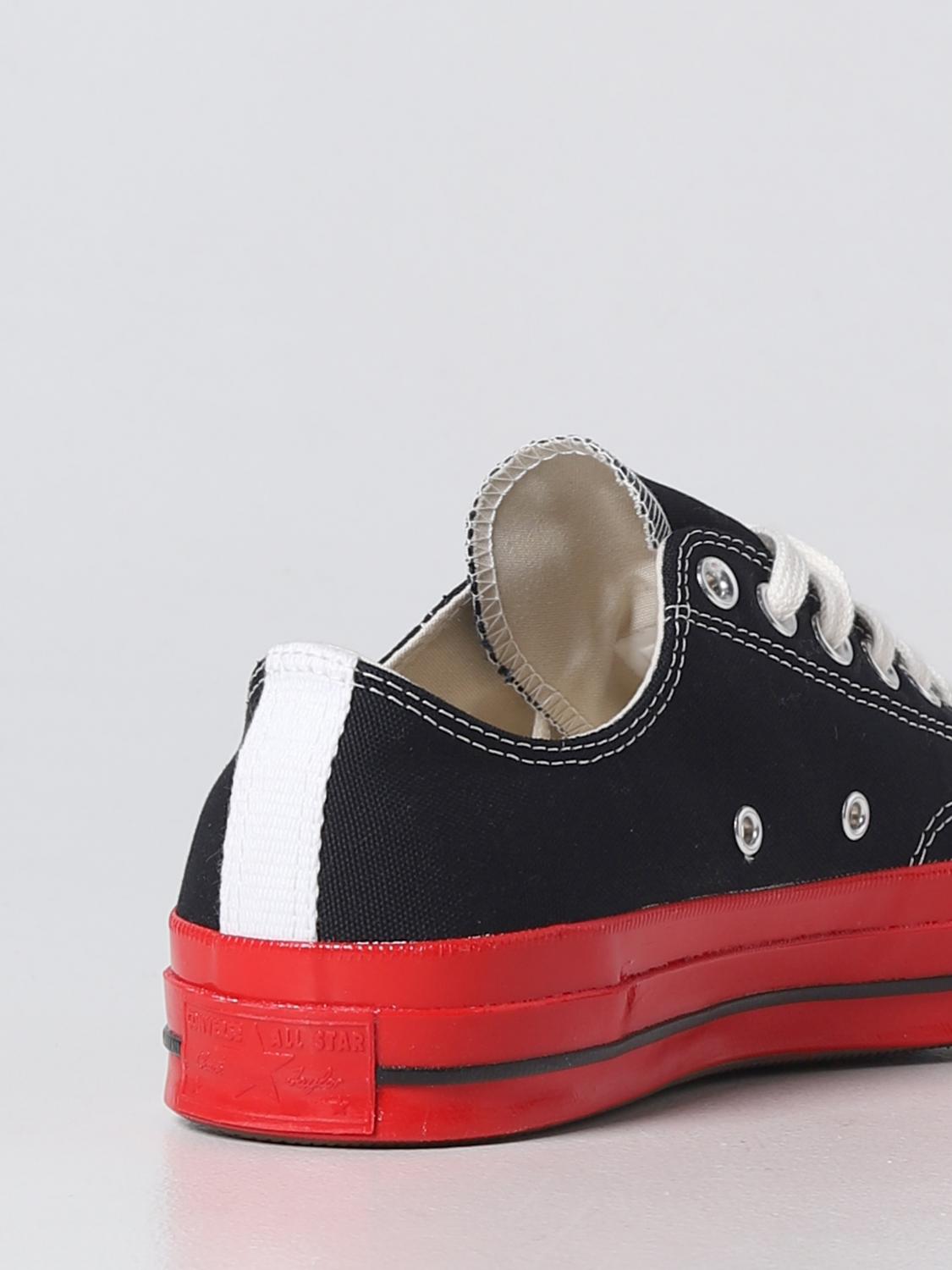 COMME DES GARÇONS PLAY SNEAKERS: Sneakers Chuck 70 Comme Des Garçons Play in canvas, Nero - Img 3