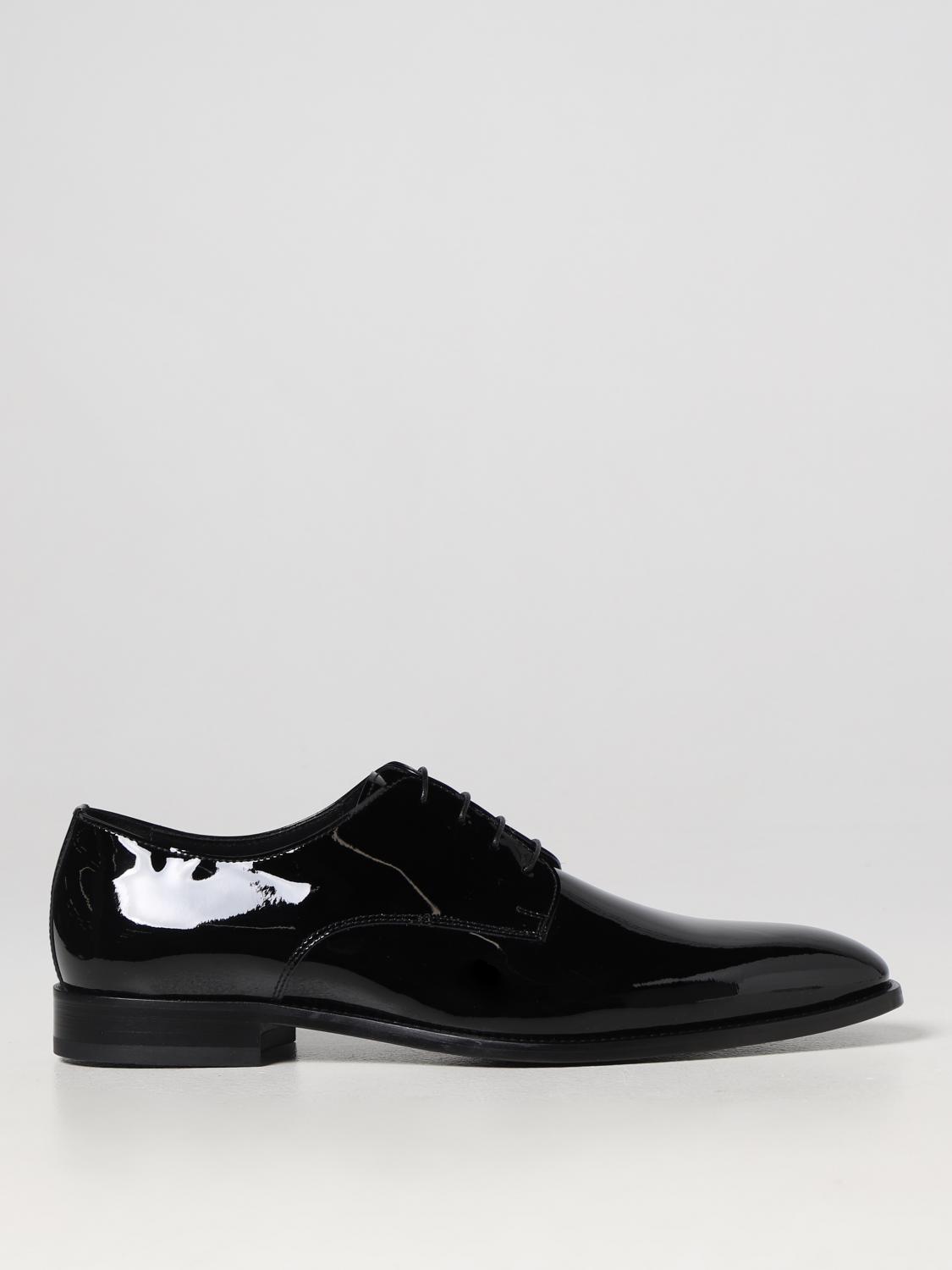 DOUCAL'S SCARPE STRINGATE: Oxford Doucal's in vernice, Nero - Img 1