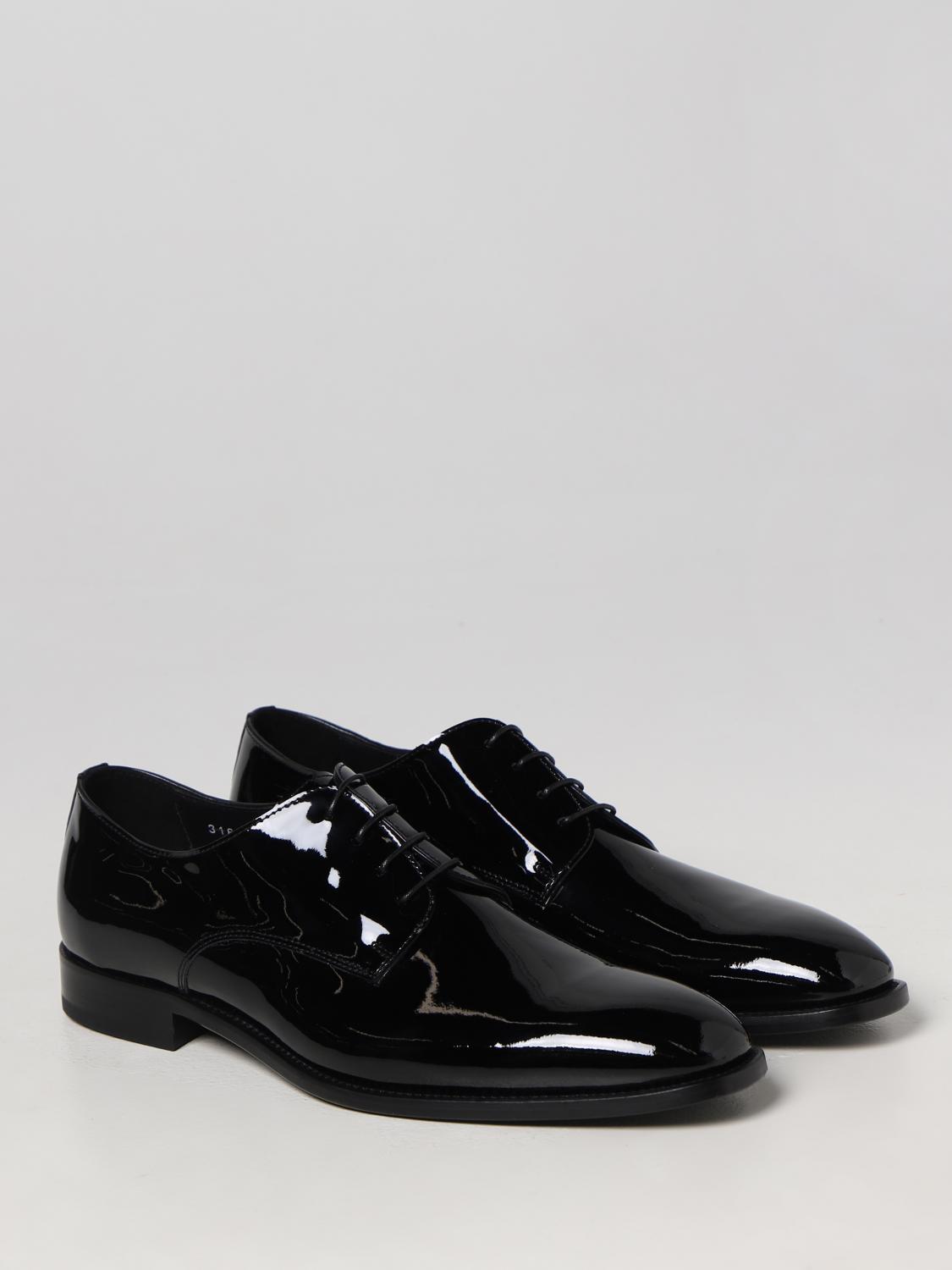 DOUCAL'S SCARPE STRINGATE: Oxford Doucal's in vernice, Nero - Img 2
