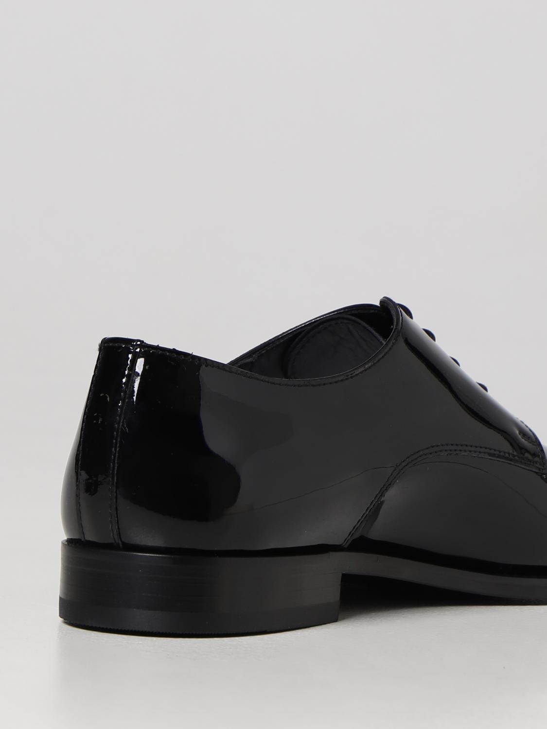 DOUCAL'S SCARPE STRINGATE: Oxford Doucal's in vernice, Nero - Img 3