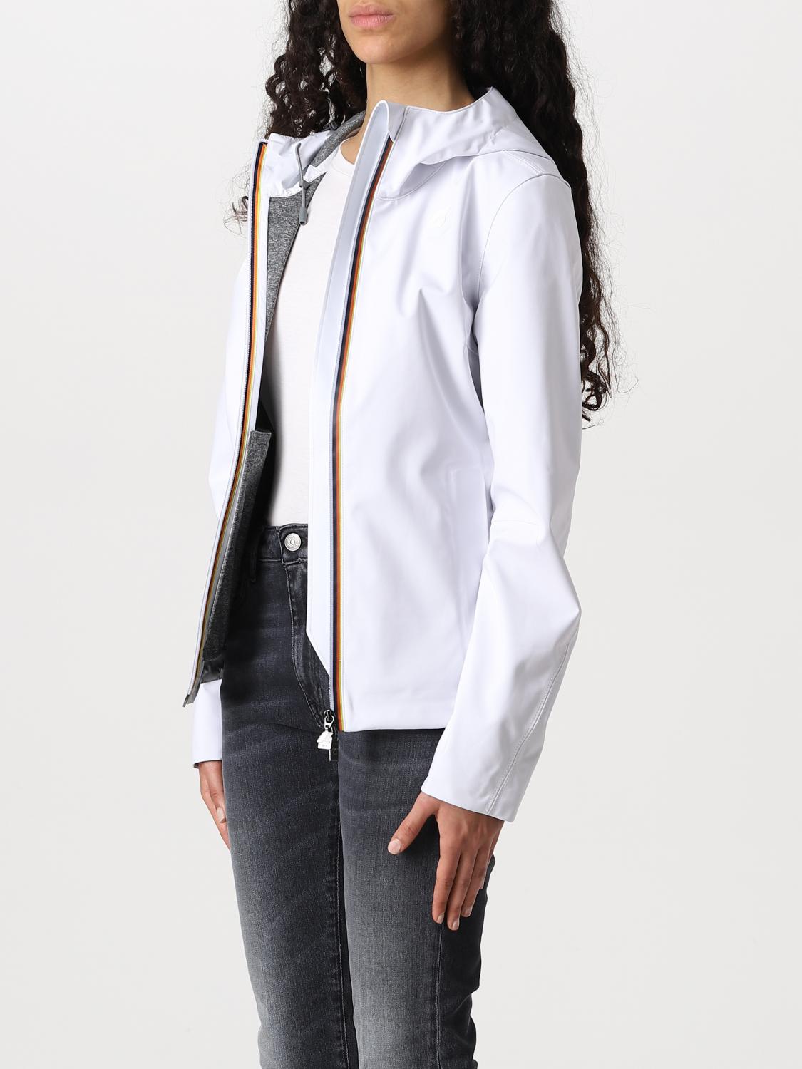K-WAY GIACCA: Giacca Lil K-way in nylon, Bianco - Img 3