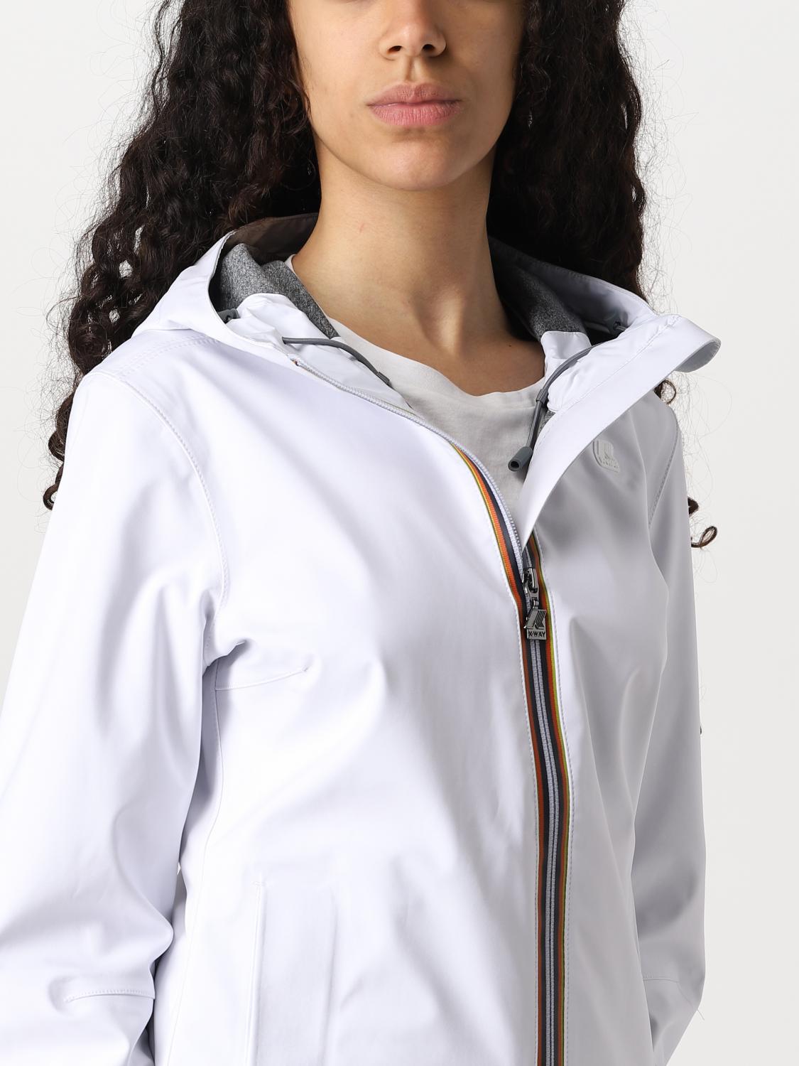 K-WAY GIACCA: Giacca Lil K-way in nylon, Bianco - Img 4