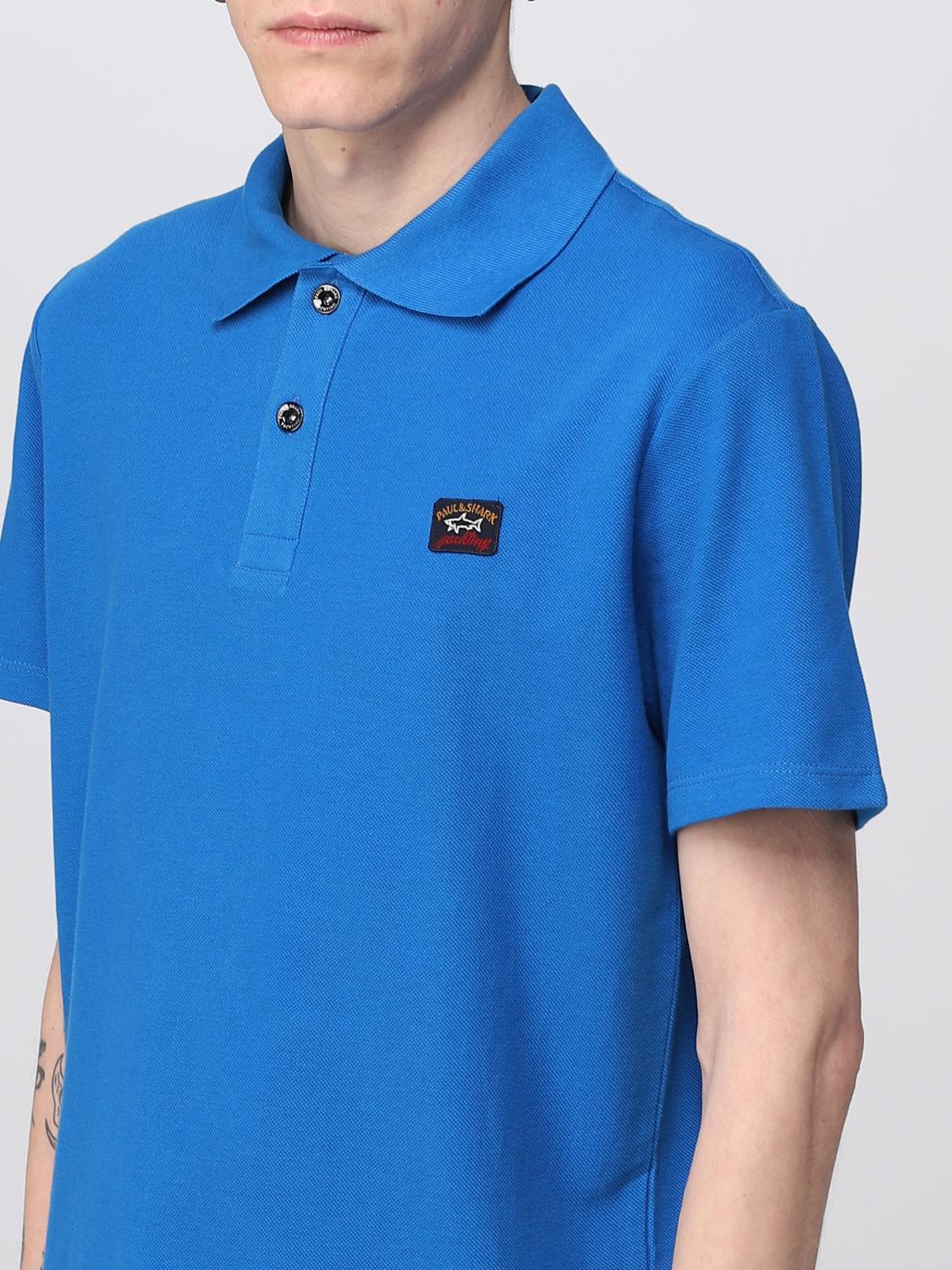 PAUL & SHARK POLO: Polo Paul & Shark in cotone, Azzurro - Img 3