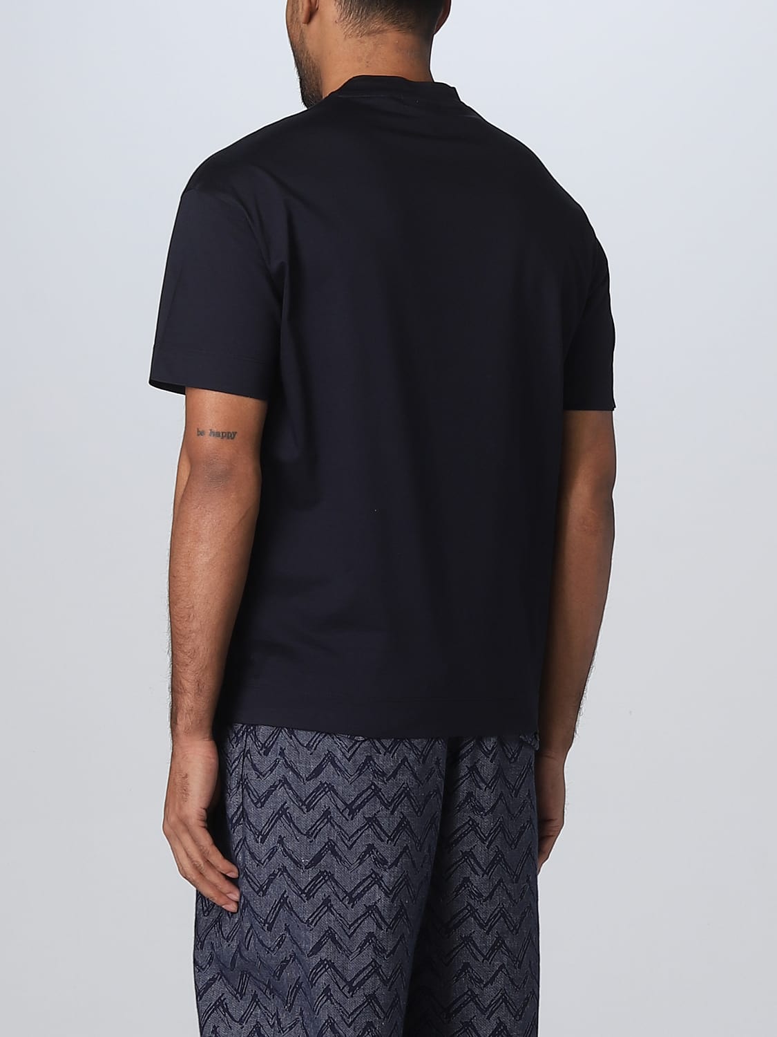 EMPORIO ARMANI T-SHIRT: T-shirt Emporio Armani in cotone, Blue Navy - Img 2