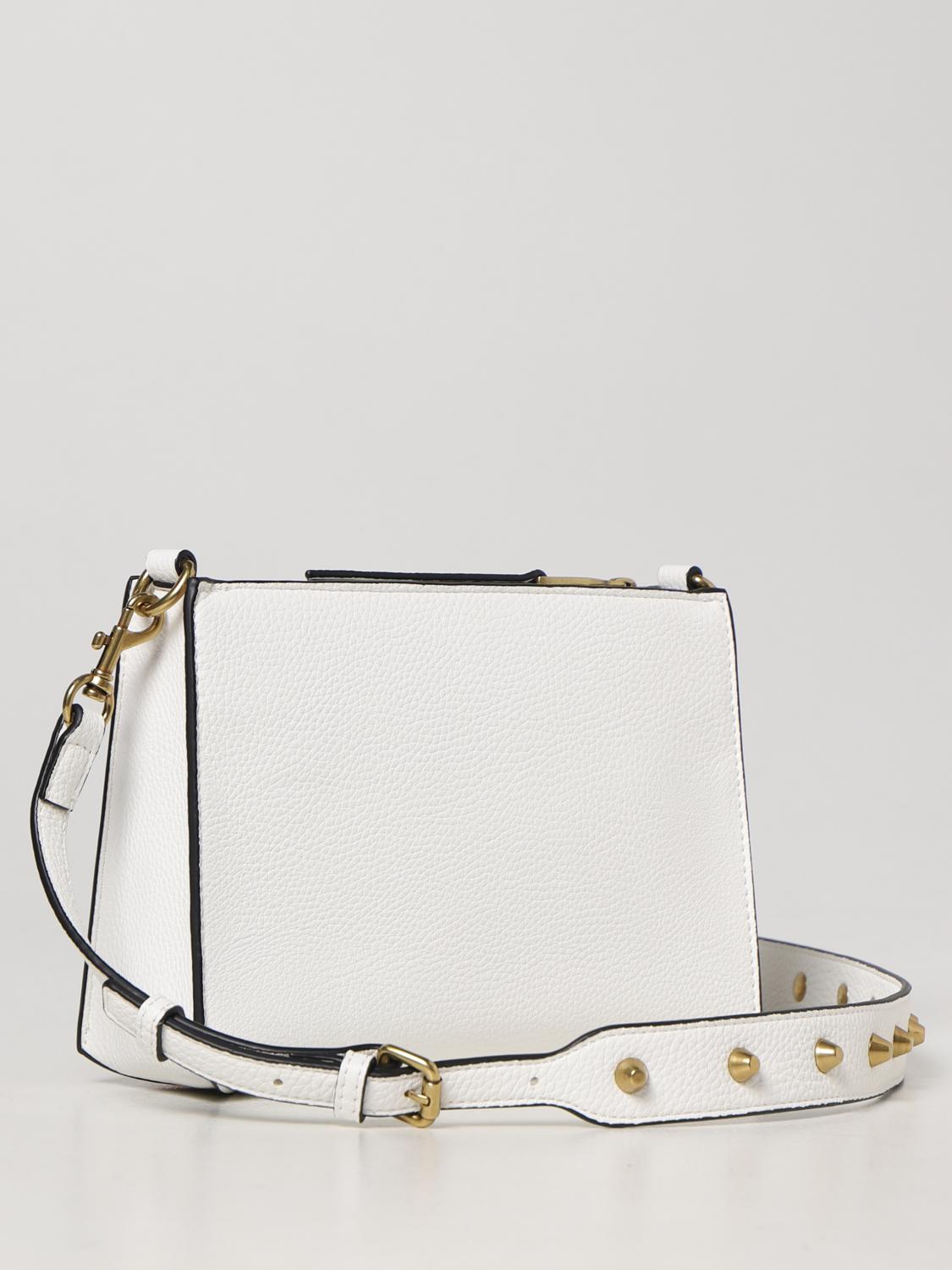 VERSACE JEANS COUTURE BORSA A TRACOLLA: Borsa Versace Jeans Couture in similpelle a grana, Bianco - Img 2