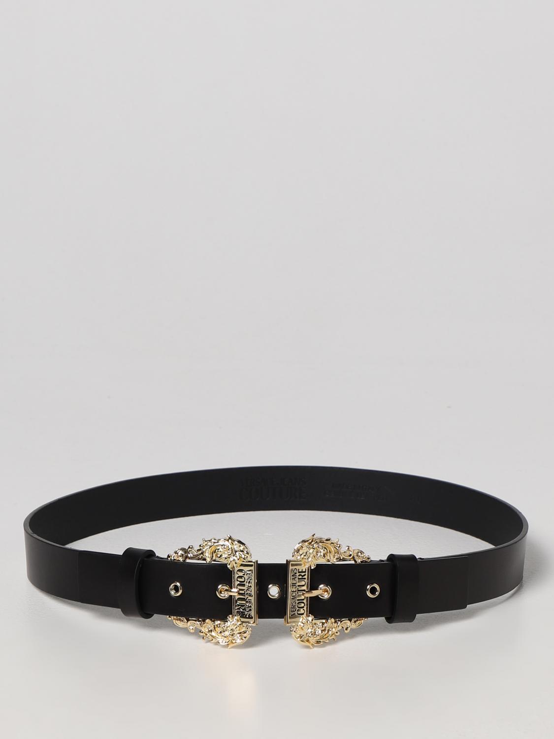 Versace Jeans Couture leather belt - Black | 74VA6F17ZP228  display picture 2